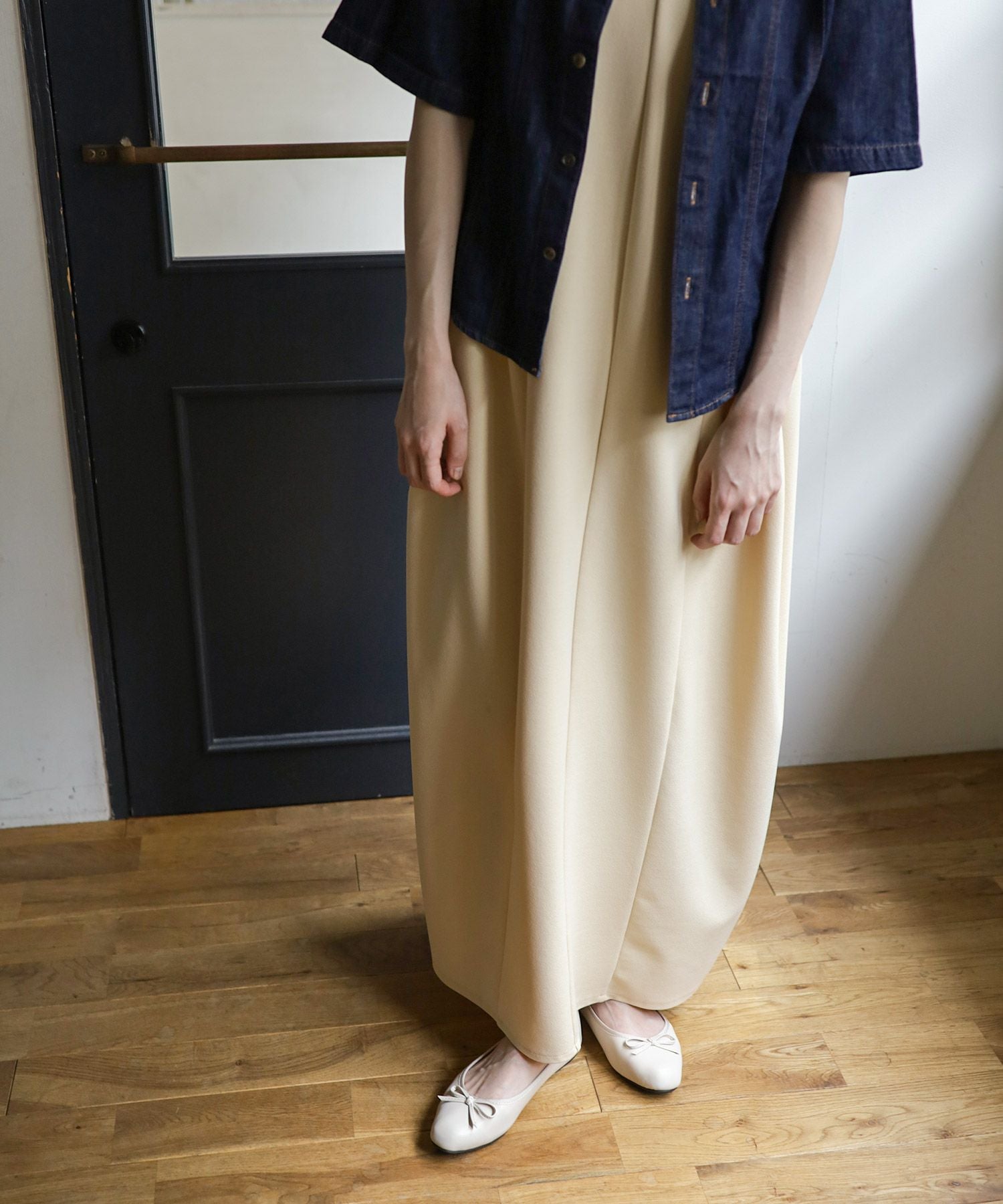 スクエアトゥバレエシューズ▲返品交換不可