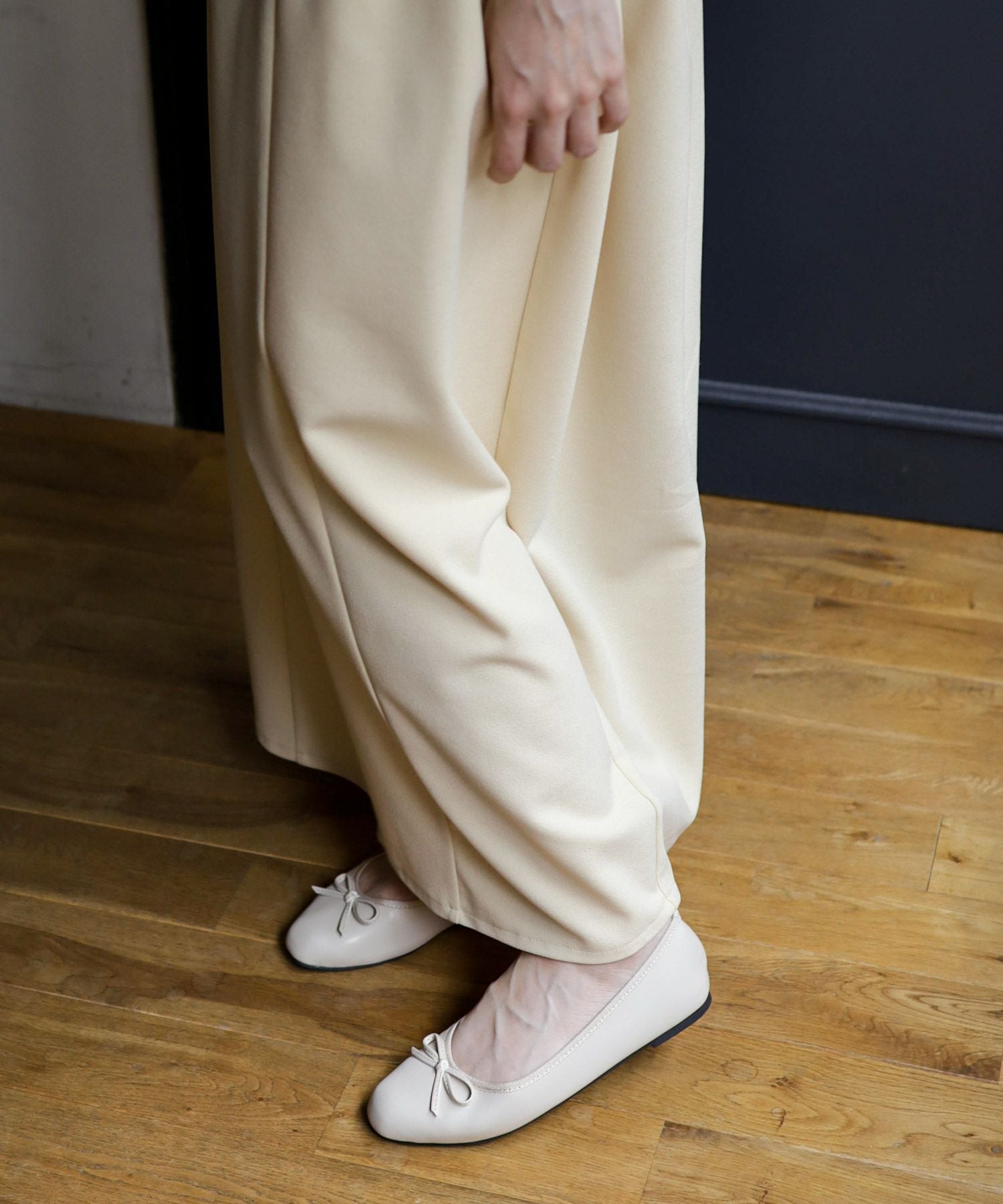 スクエアトゥバレエシューズ▲返品交換不可