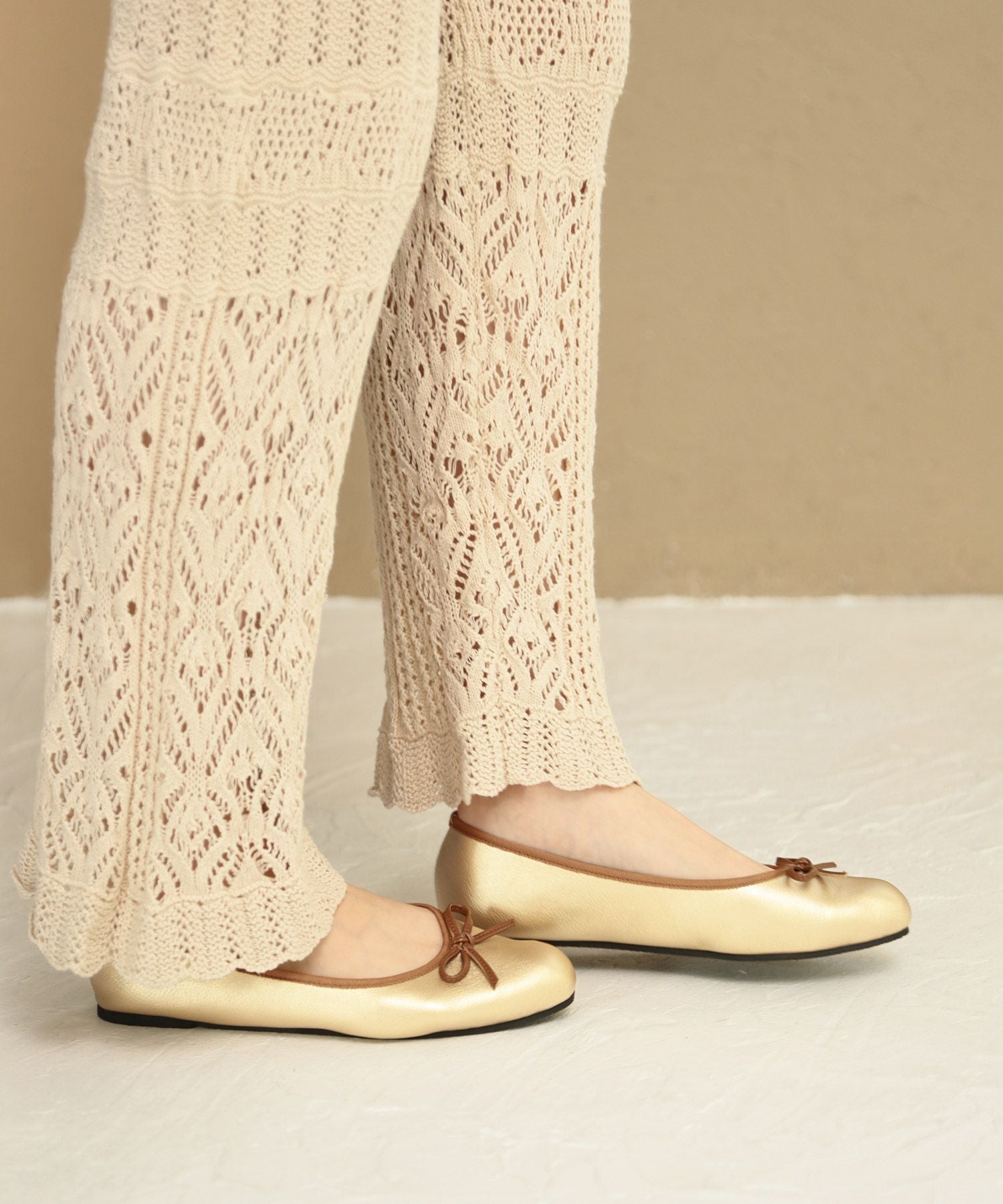 スクエアトゥバレエシューズ▲返品交換不可