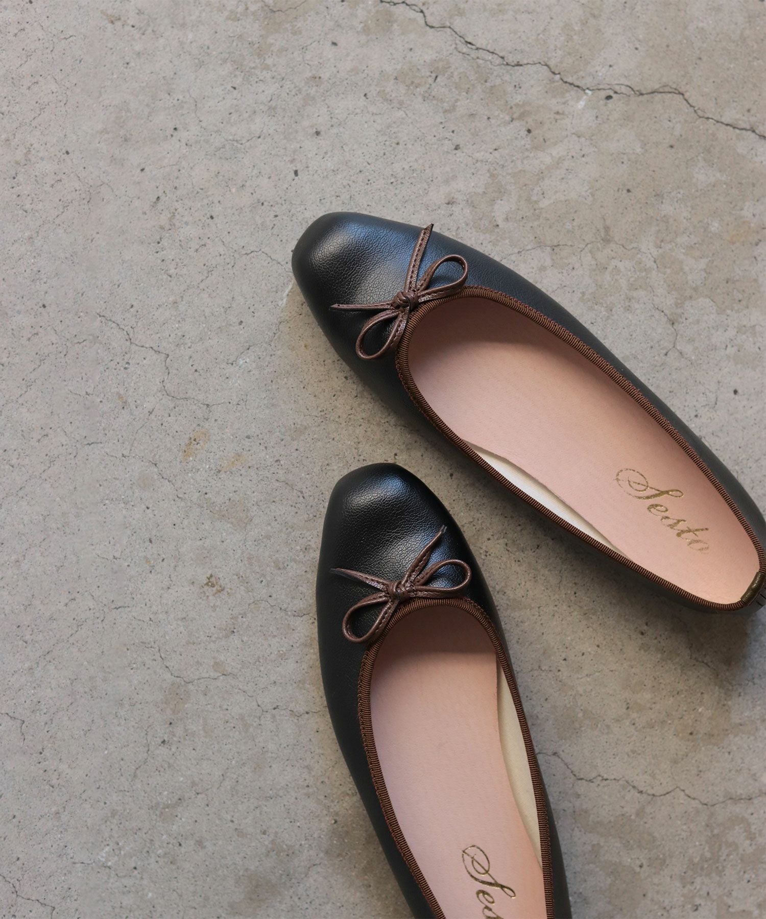 スクエアトゥバレエシューズ▲返品交換不可