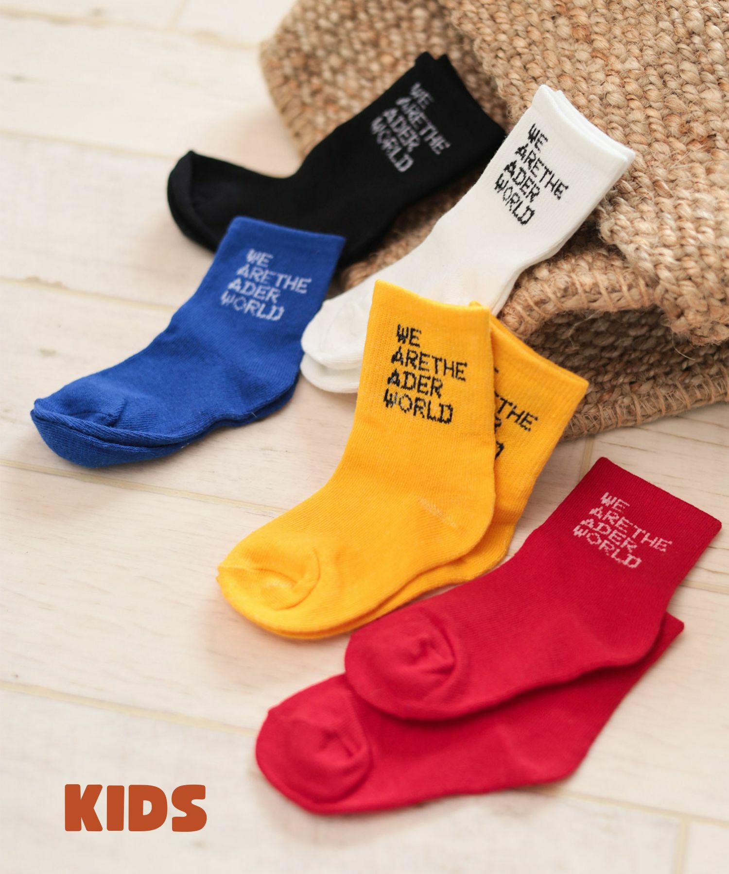 キッズ/ロゴ入りソックス【返品・交換不可】【5セットまでゆうパケット】