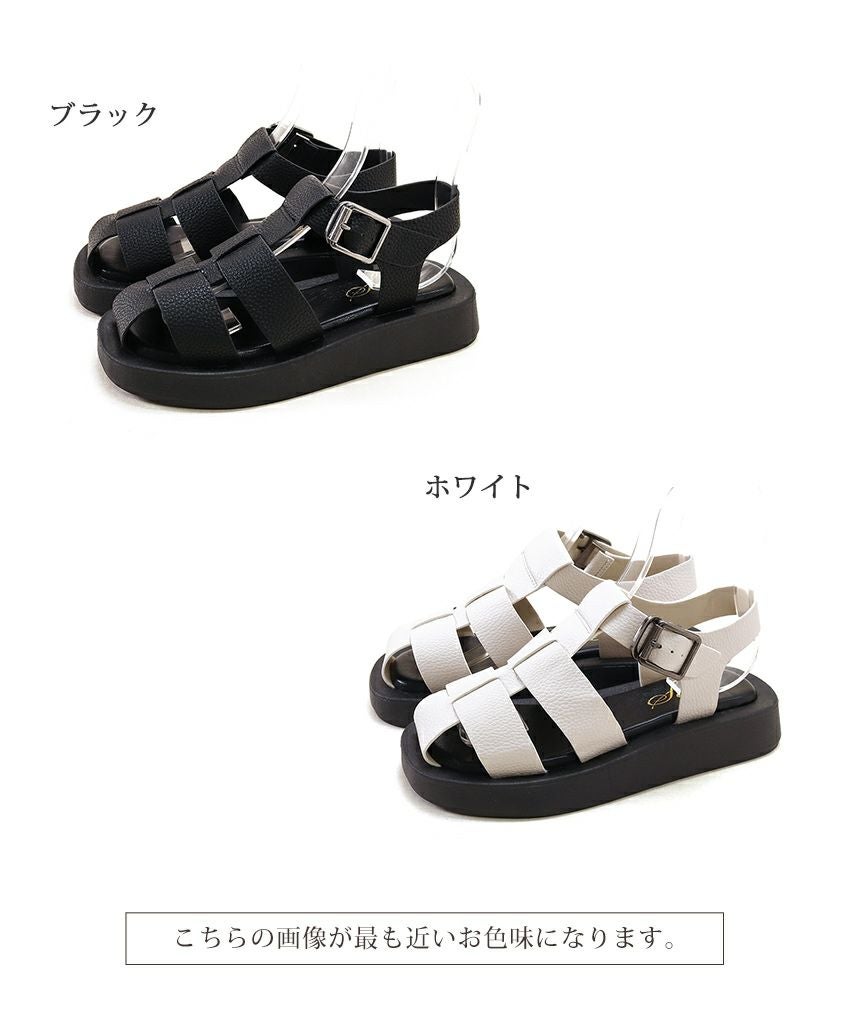 ボリュームソールグルカサンダル▲返品交換不可