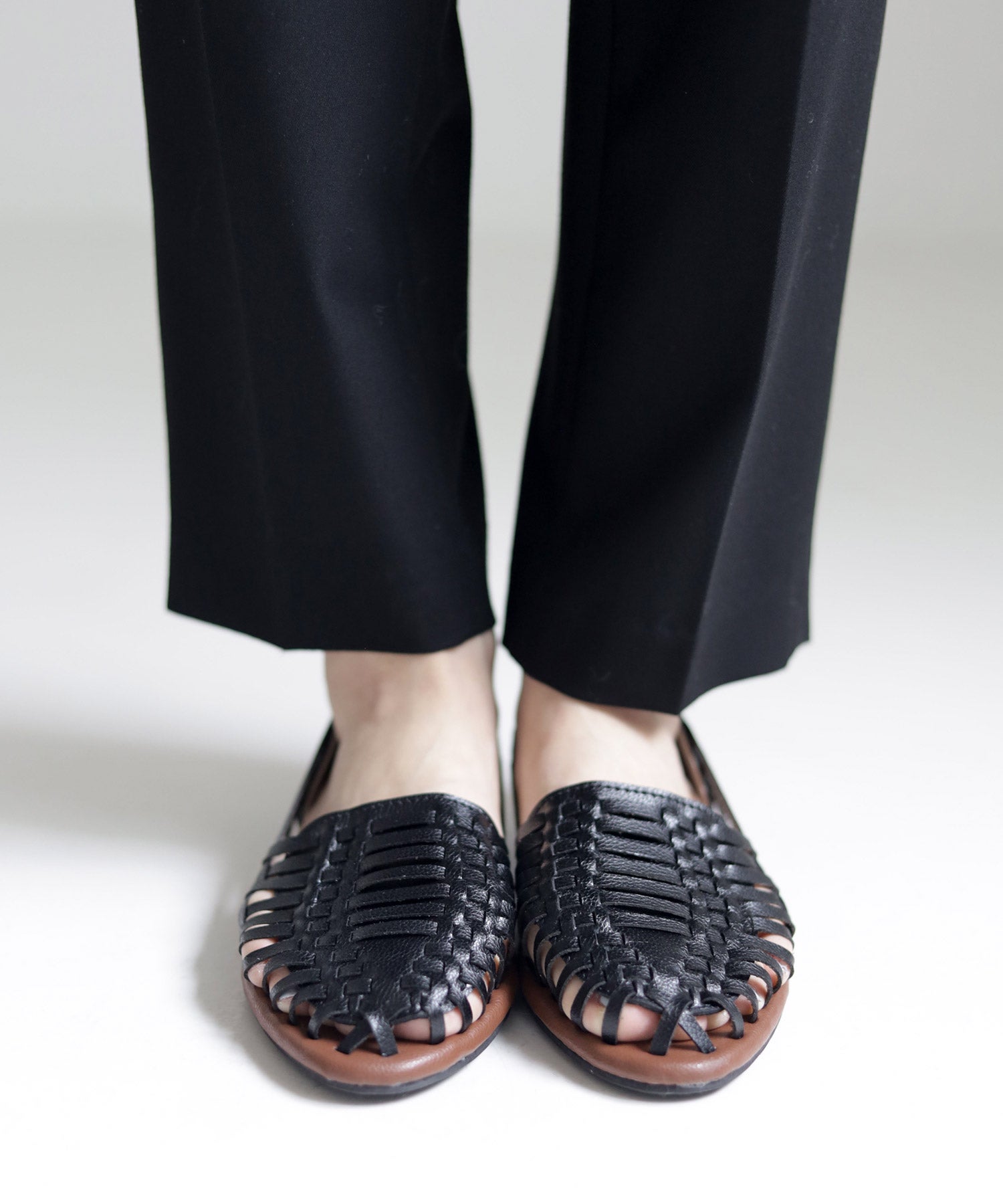 編み込みメッシュのグルカサンダル Newカラー