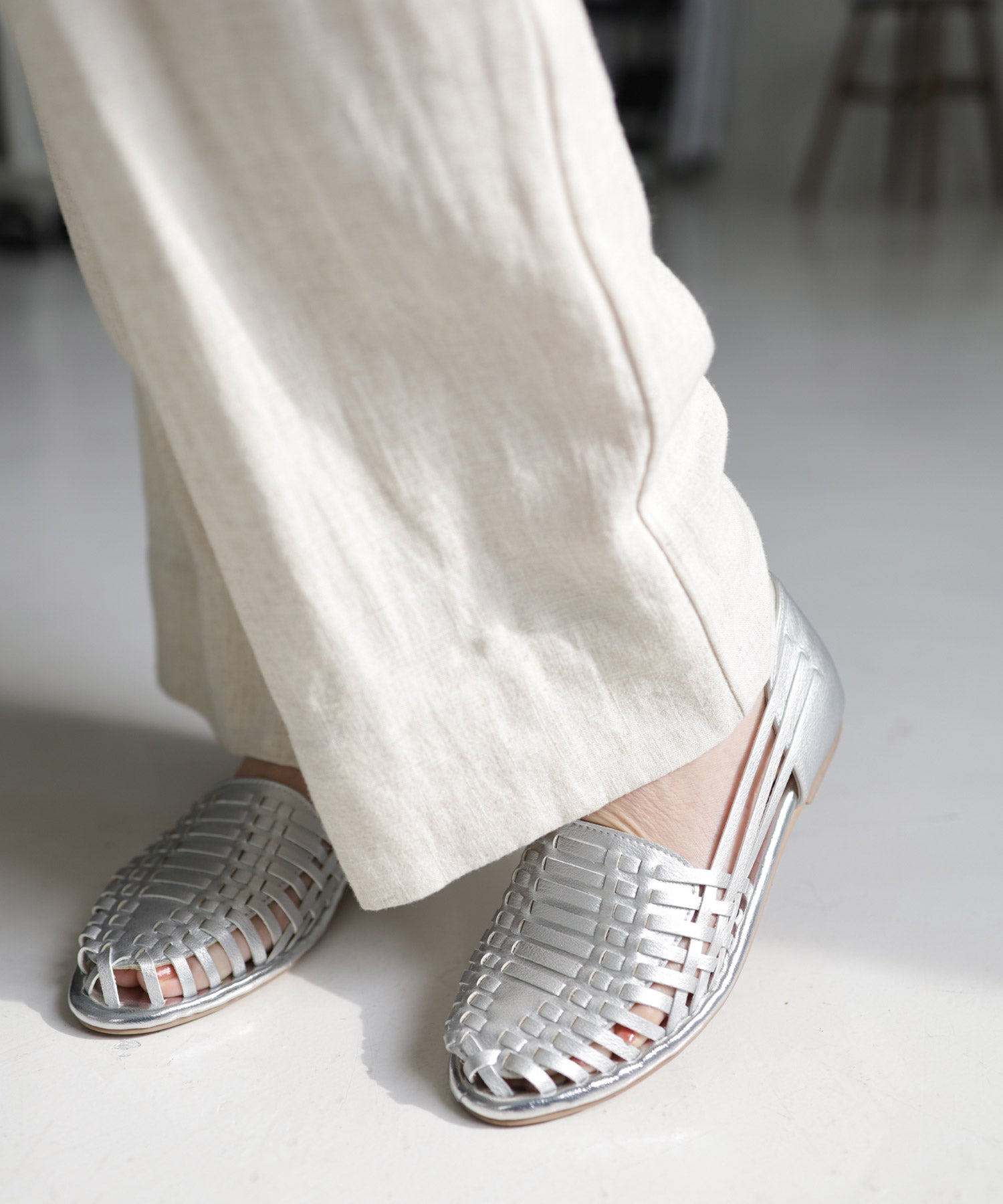 編み込みメッシュのグルカサンダル Newカラー 一部5月下旬・6月上旬入荷予定