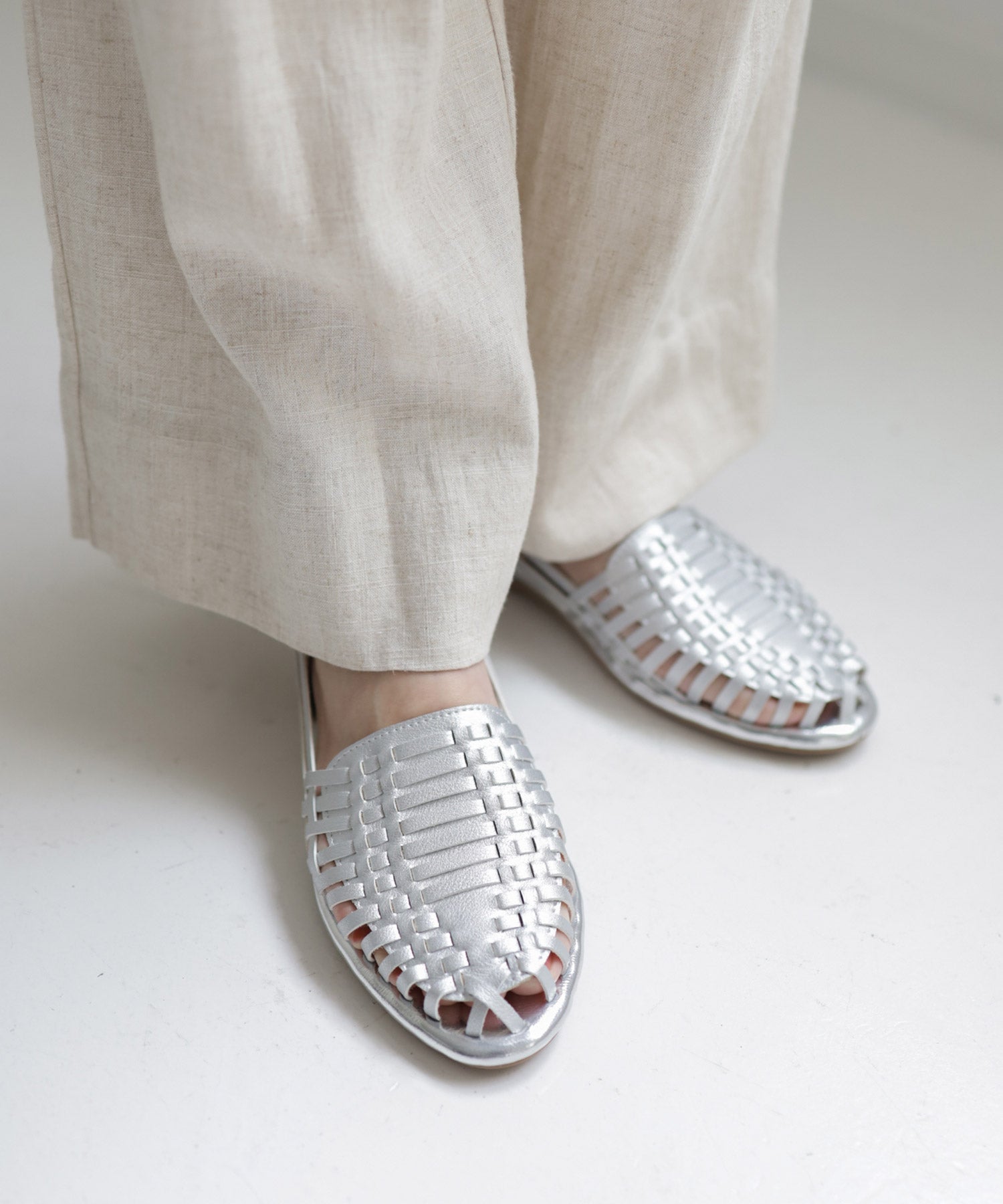 編み込みメッシュのグルカサンダル Newカラー 一部5月下旬・6月上旬入荷予定