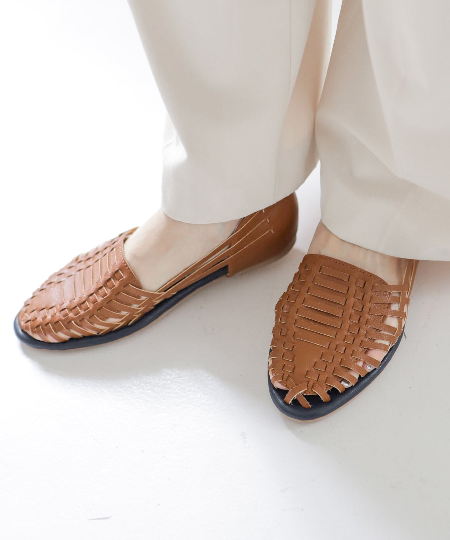 編み込みメッシュのグルカサンダル Newカラー 一部5月下旬・6月上旬入荷予定