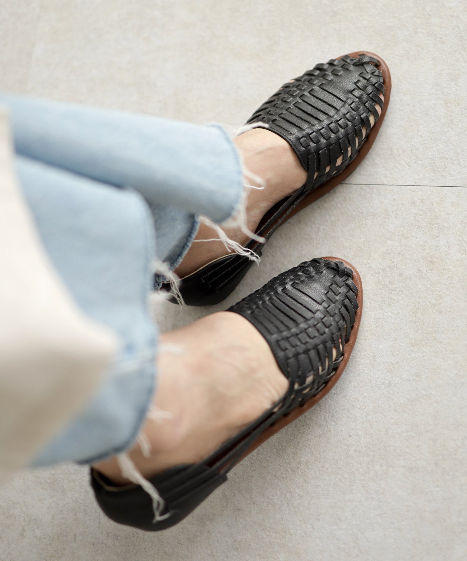 編み込みメッシュのグルカサンダル Newカラー 一部5月下旬・6月上旬入荷予定
