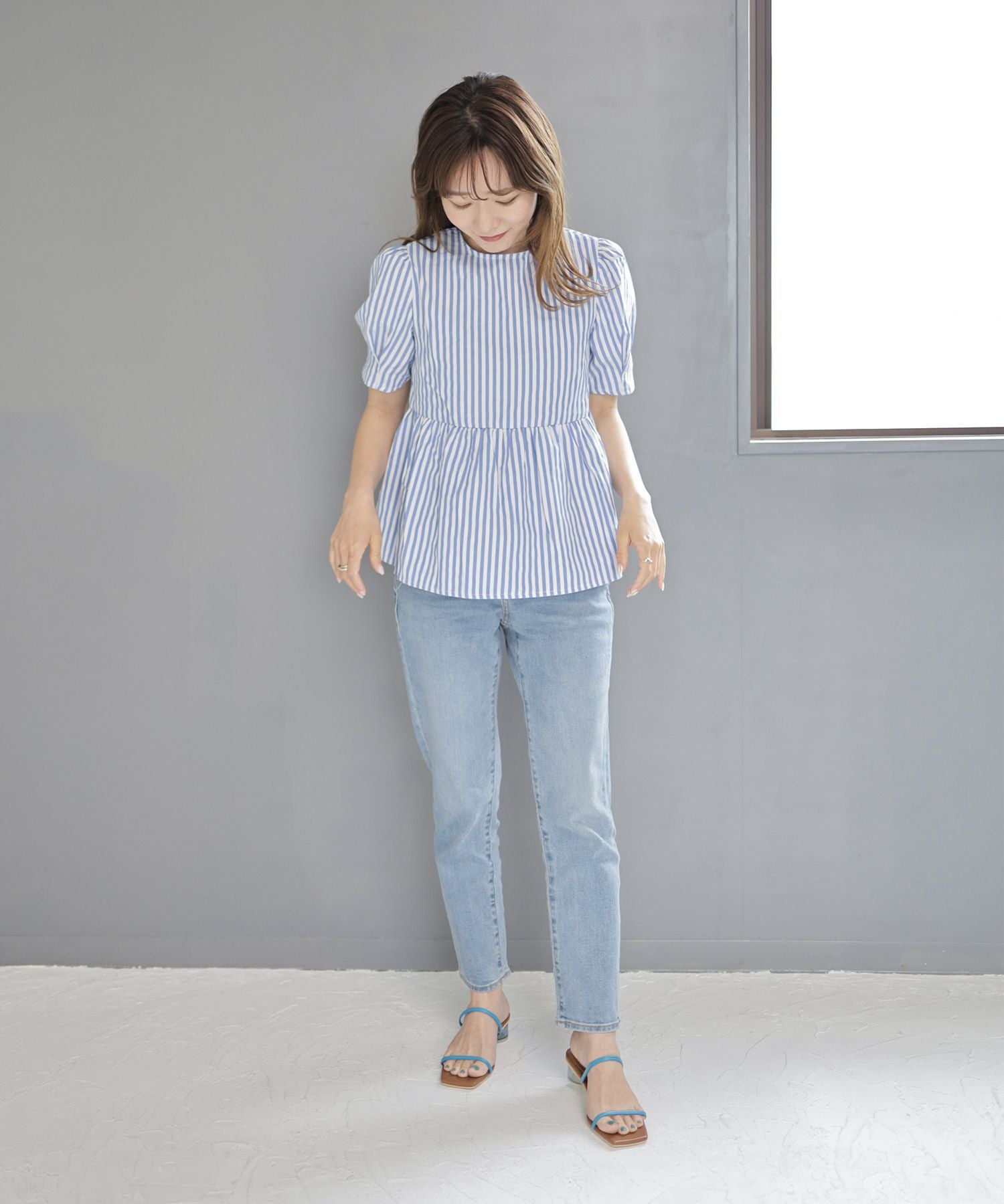 クリアヒールダブルストラップミュールサンダル▲返品交換不可