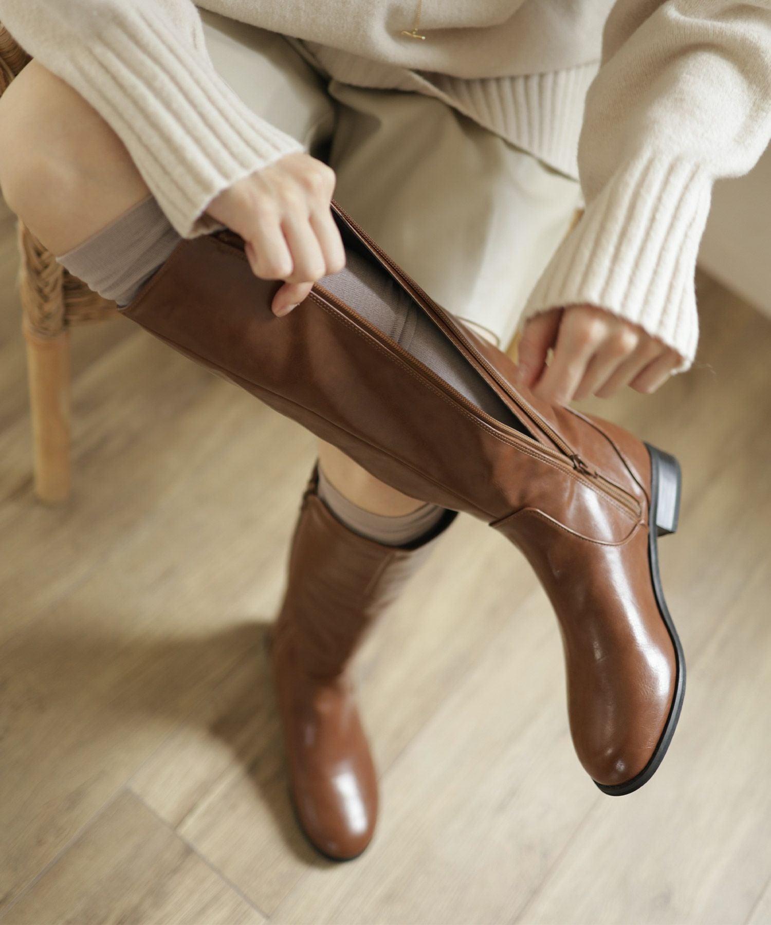 サイドベルトのジョッキーブーツ/ロングブーツ | SESTO(セスト