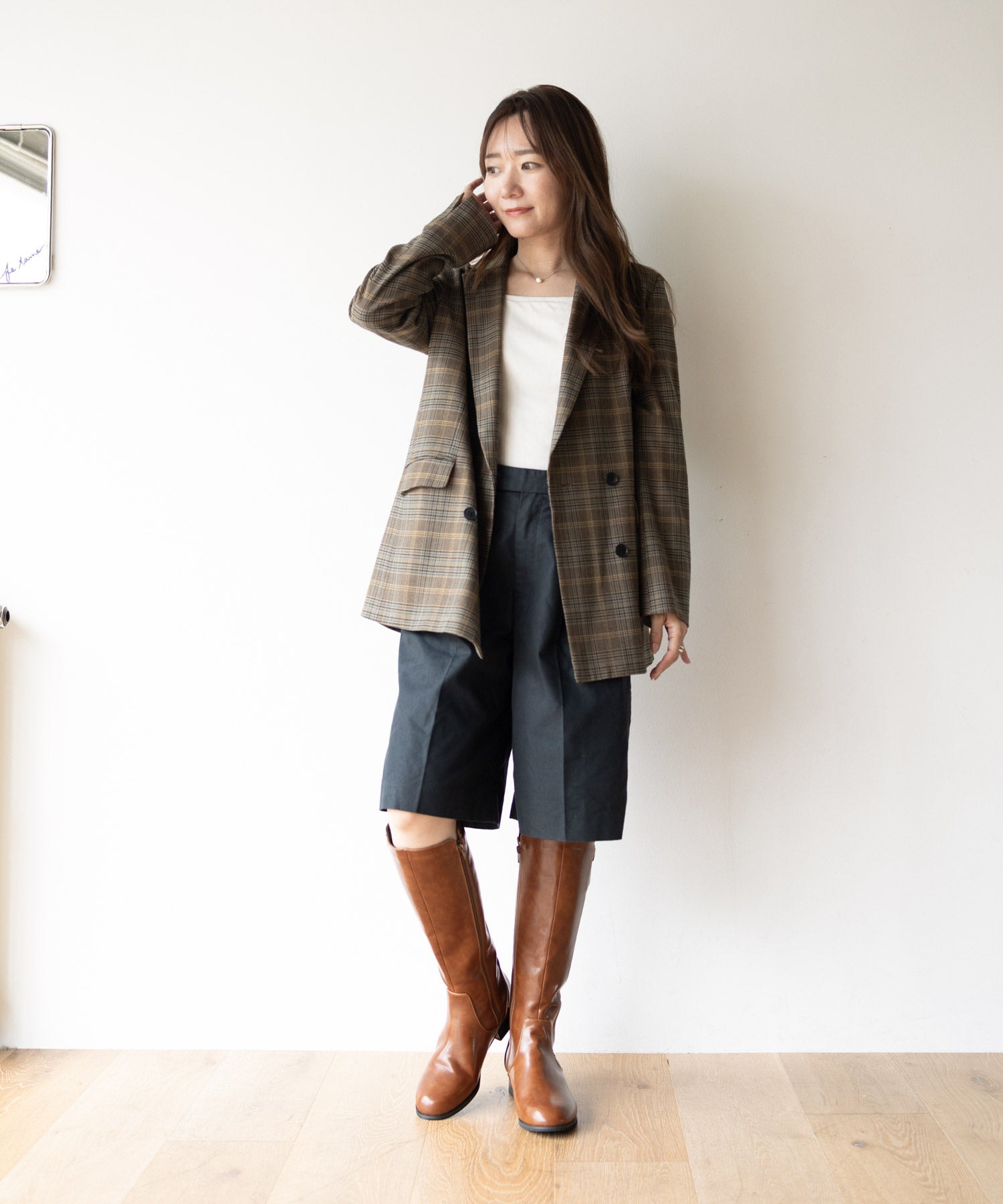 サイドベルトのジョッキーブーツ/ロングブーツ ▲返品不可
