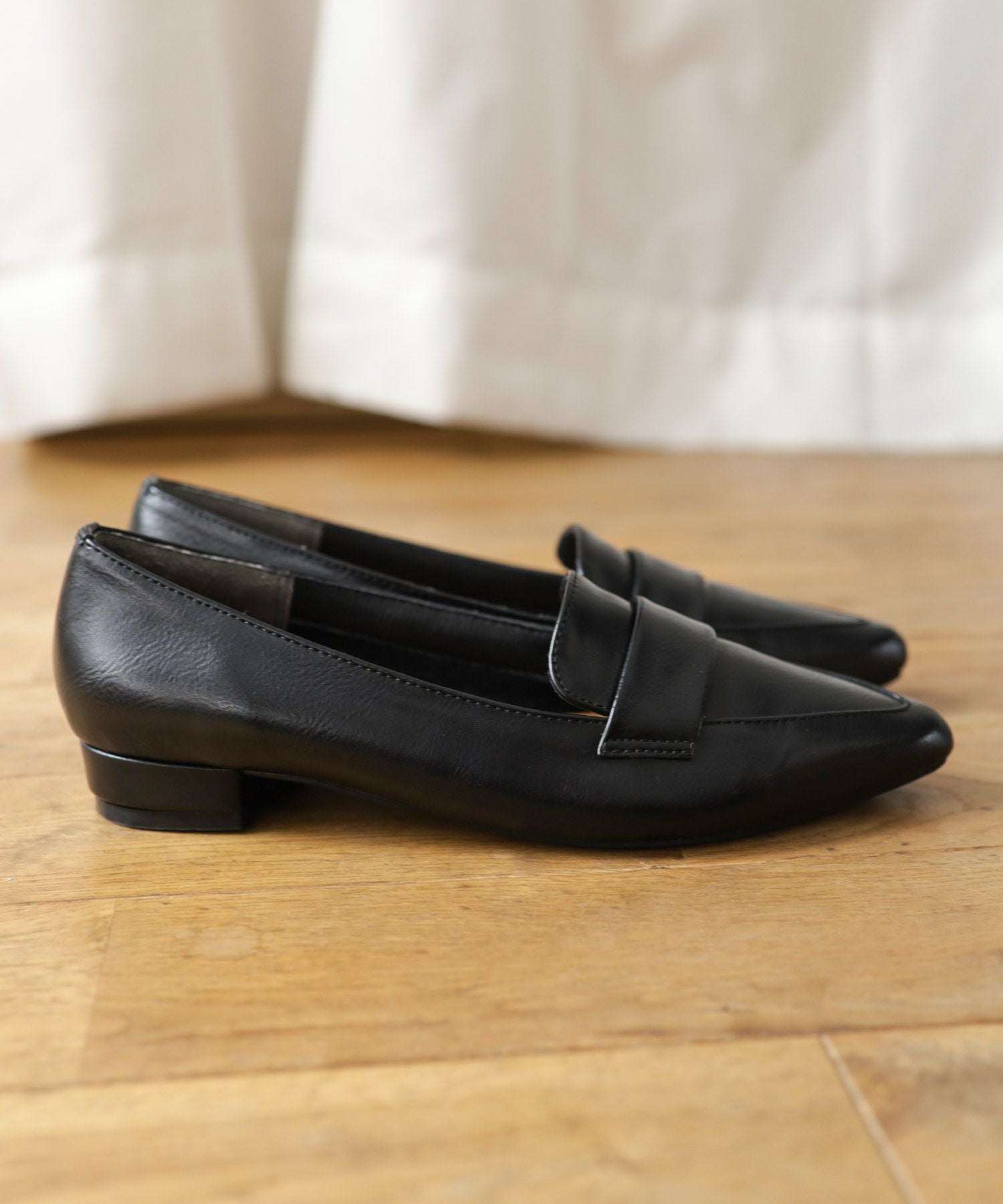 ポインテッドトゥローヒールローファーパンプス | SESTO(セスト