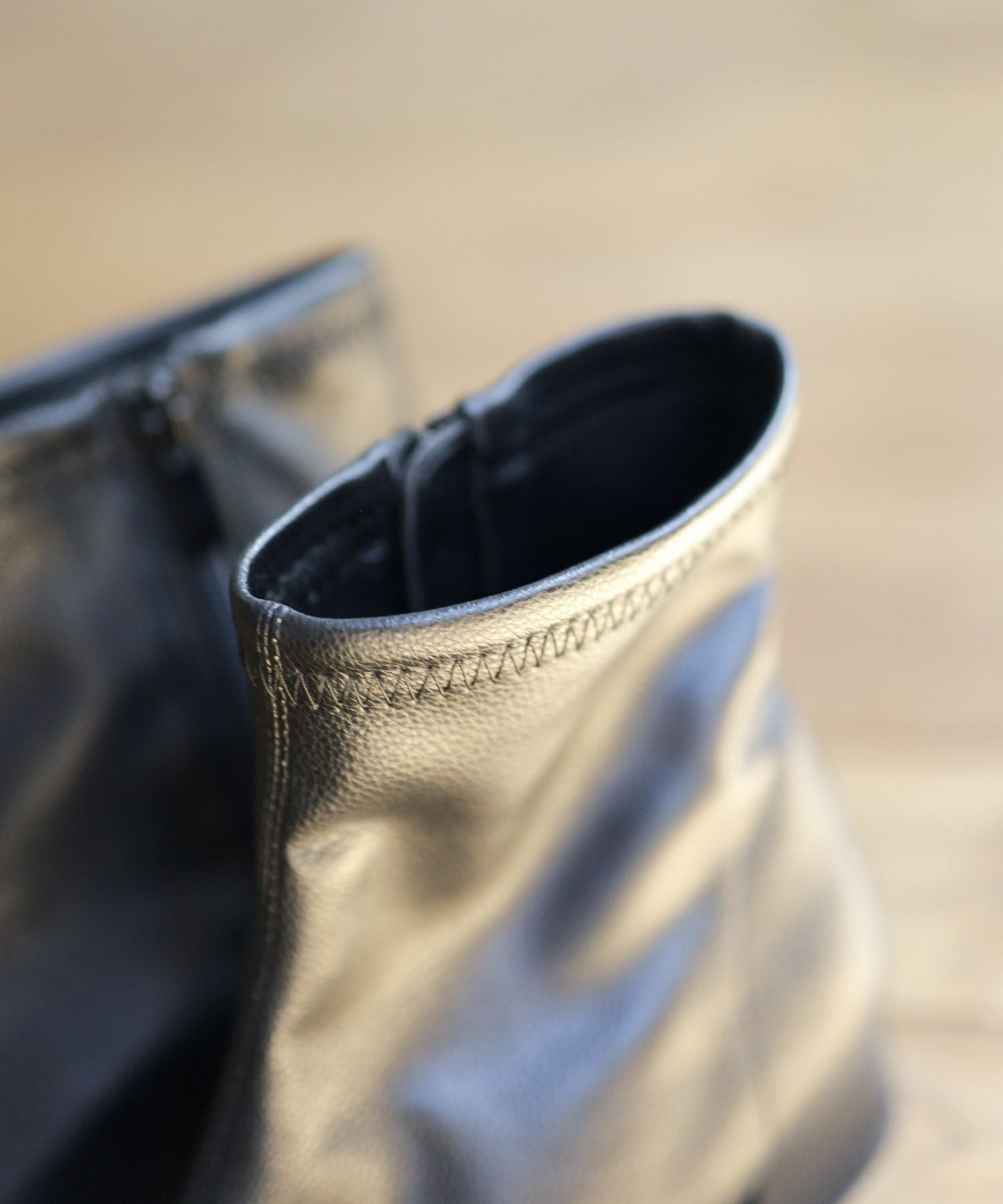 生活防水!レイン仕様スクエアトゥローヒールショートブーツ 一部4月中旬入荷予定