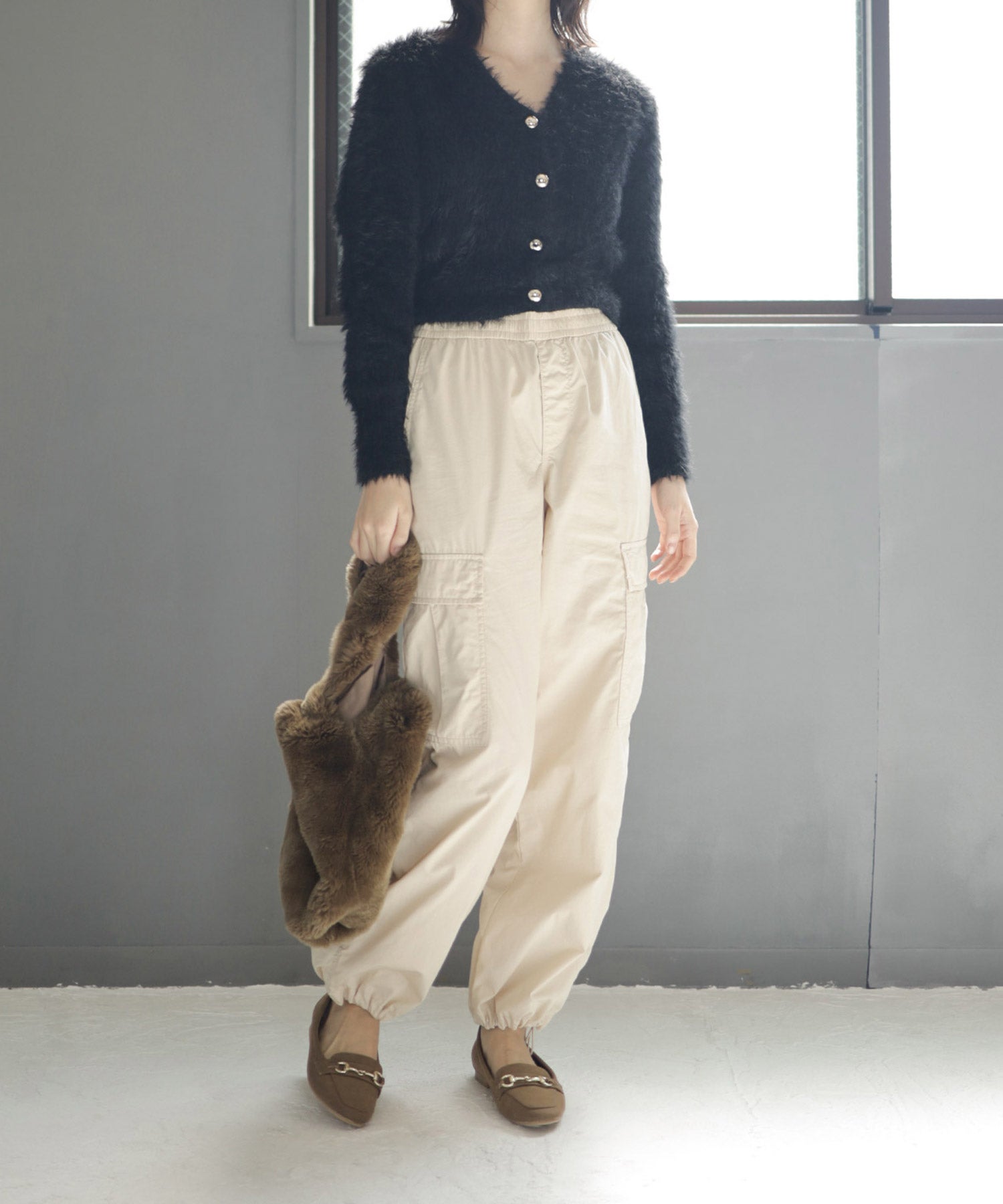 ビット付きスクエアトゥローファーパンプス▲返品不可