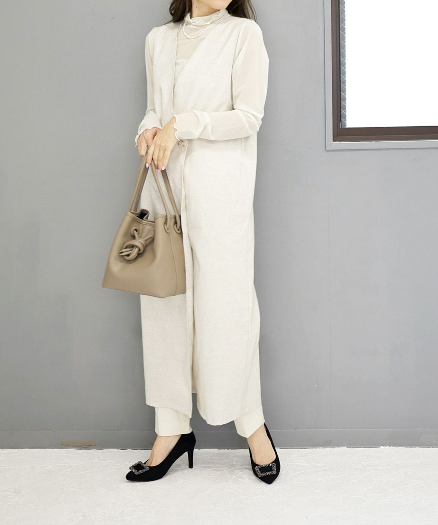 ビジューモチーフポインテッドトゥパンプス | SESTO(セスト