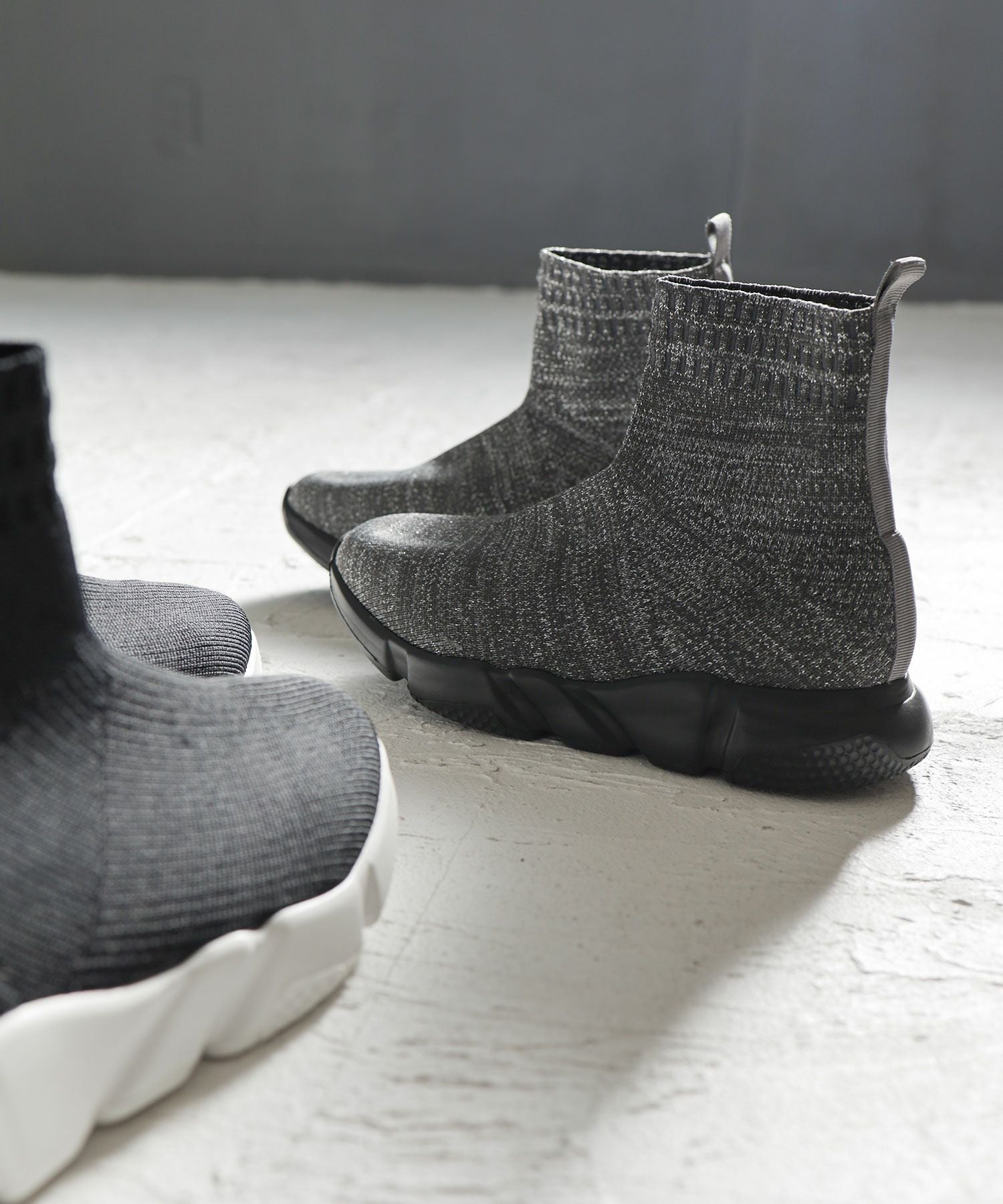 スポーティースニーカーソックスブーツ▲返品交換不可