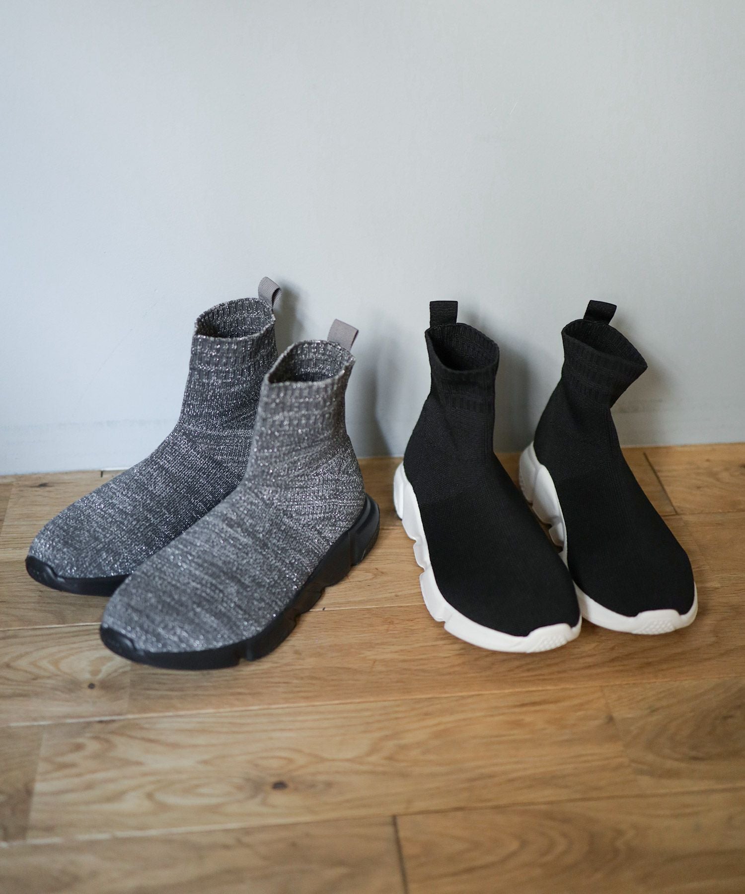 スポーティースニーカーソックスブーツ▲返品交換不可