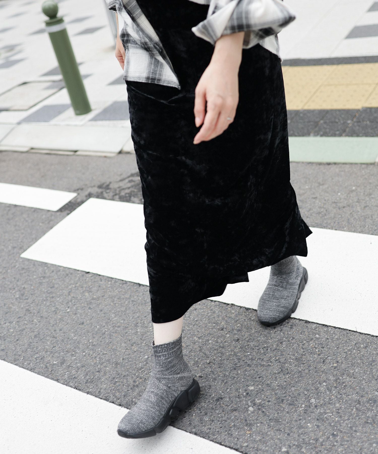 スポーティースニーカーソックスブーツ▲返品交換不可