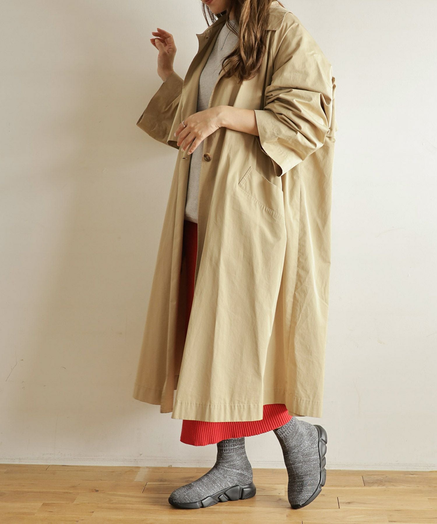 スポーティースニーカーソックスブーツ▲返品交換不可