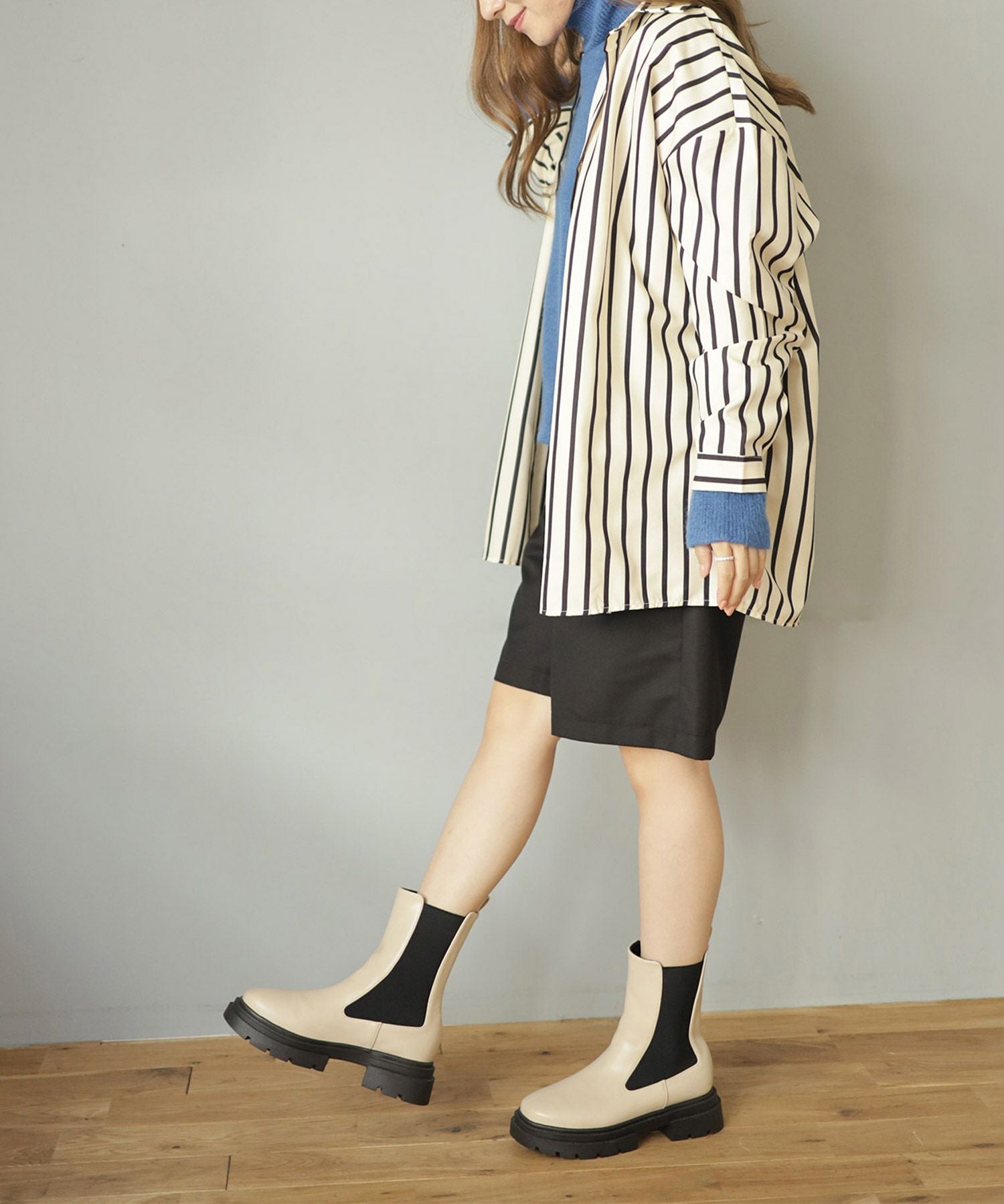 ボリュームソールサイドゴアショートブーツ△返品不可 | SESTO(セスト