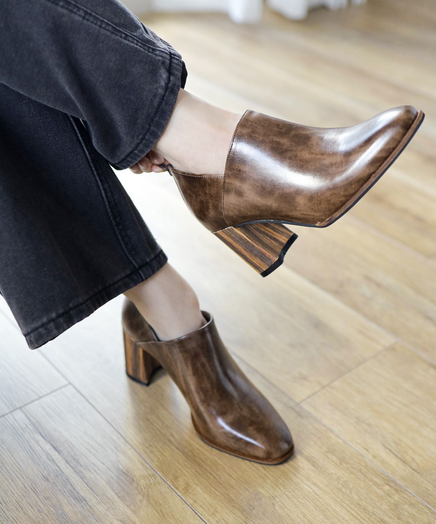 ウッドヒールブーティ 【公式ショップ・ZOZOTOWN・Amazon・ロコンド限定販売アイテム】