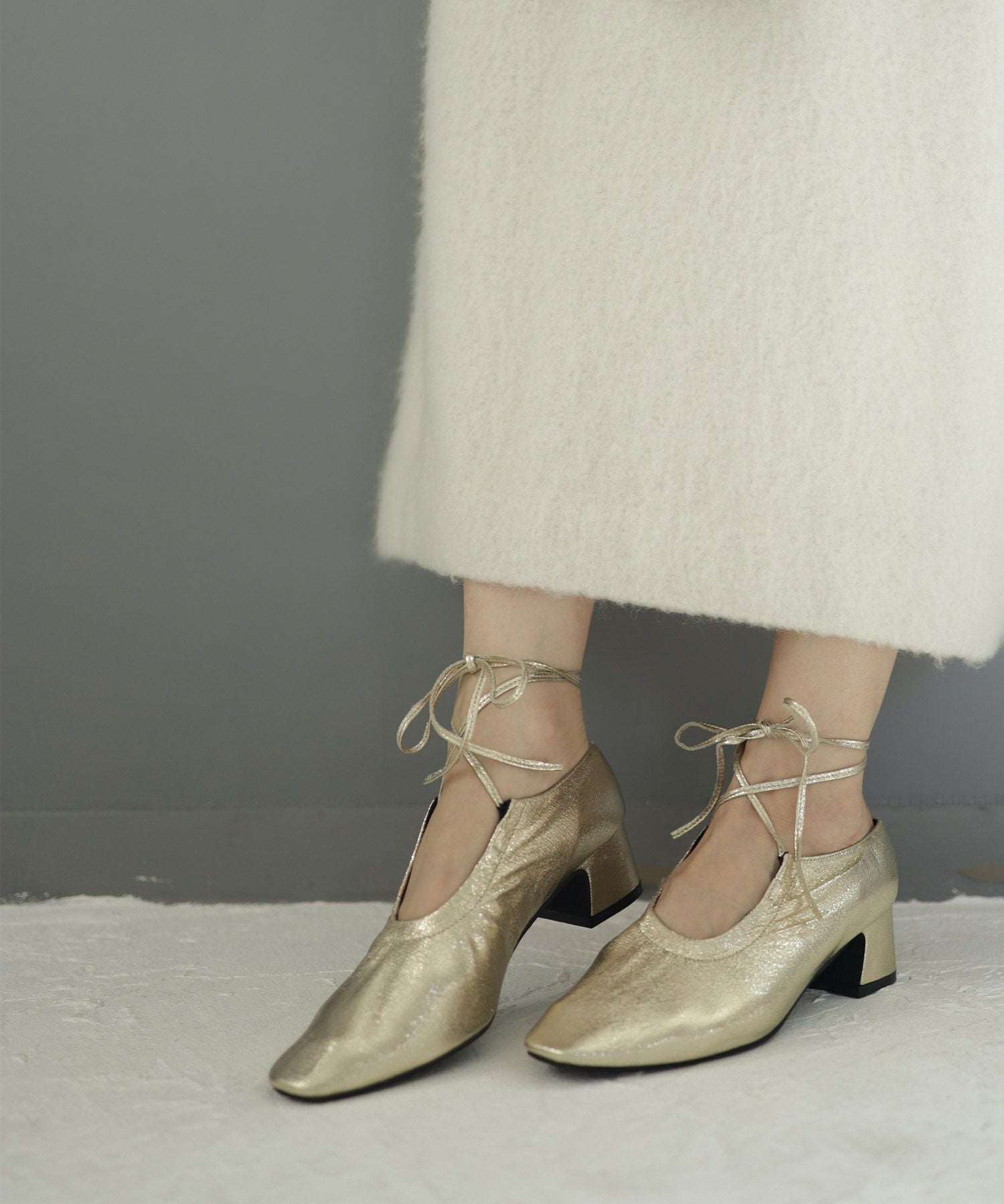 スクエアトゥレースアップパンプス | SESTO(セスト)|レディース