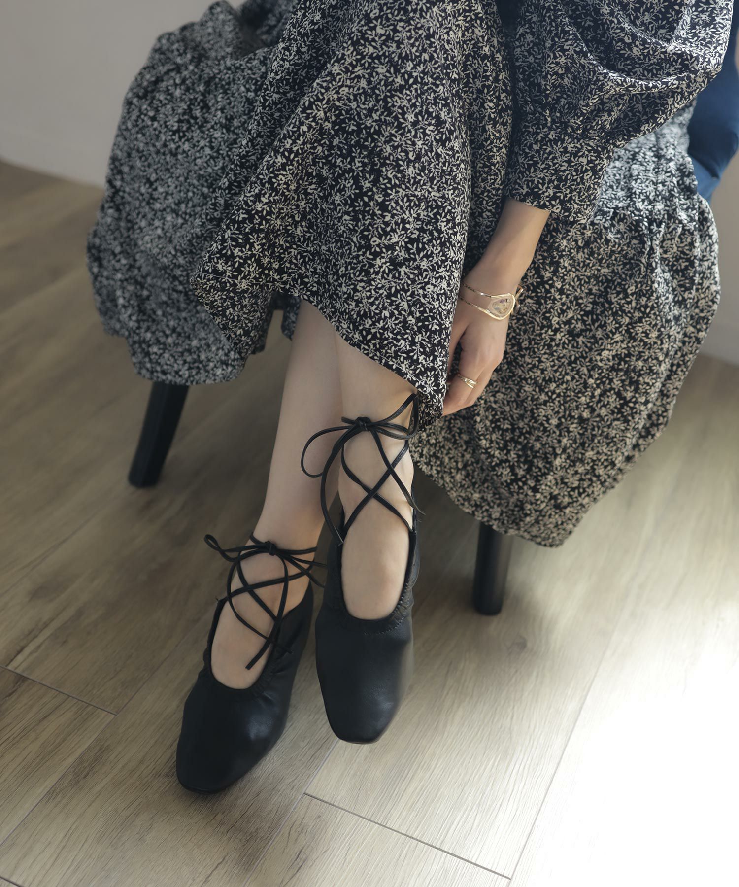 スクエアトゥレースアップパンプス | SESTO(セスト)|レディース