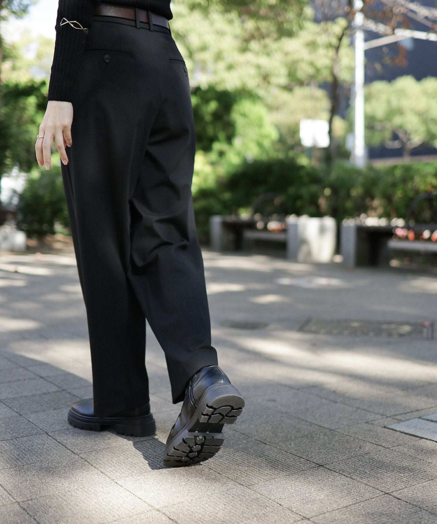 ボリュームトラックソール厚底ストレッチショートブーツ【公式ショップ・ZOZOTOWN・Amazon限定販売アイテム】▲返品不可