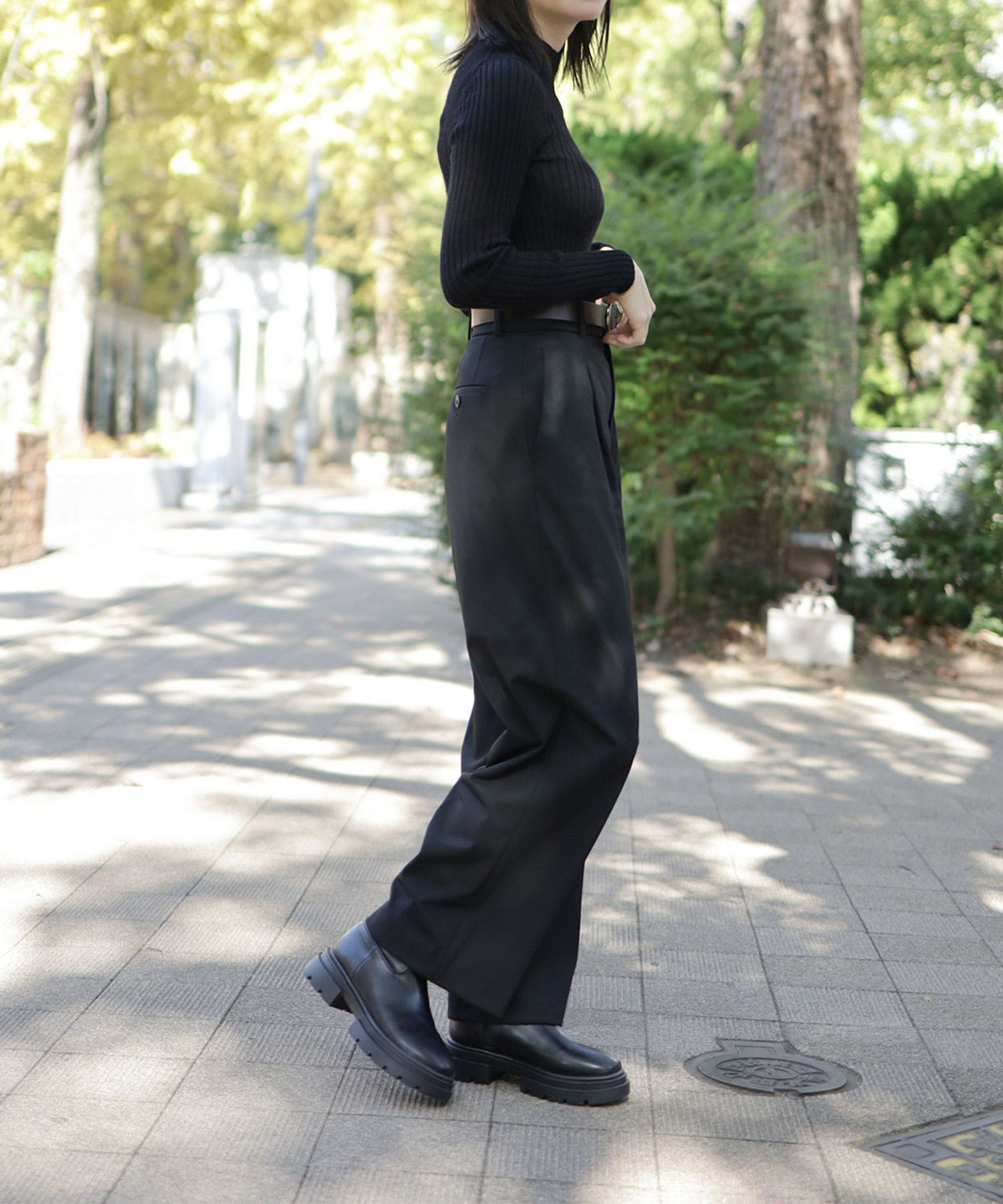 ボリュームトラックソール厚底ストレッチショートブーツ【公式ショップ・ZOZOTOWN・Amazon限定販売アイテム】▲返品不可