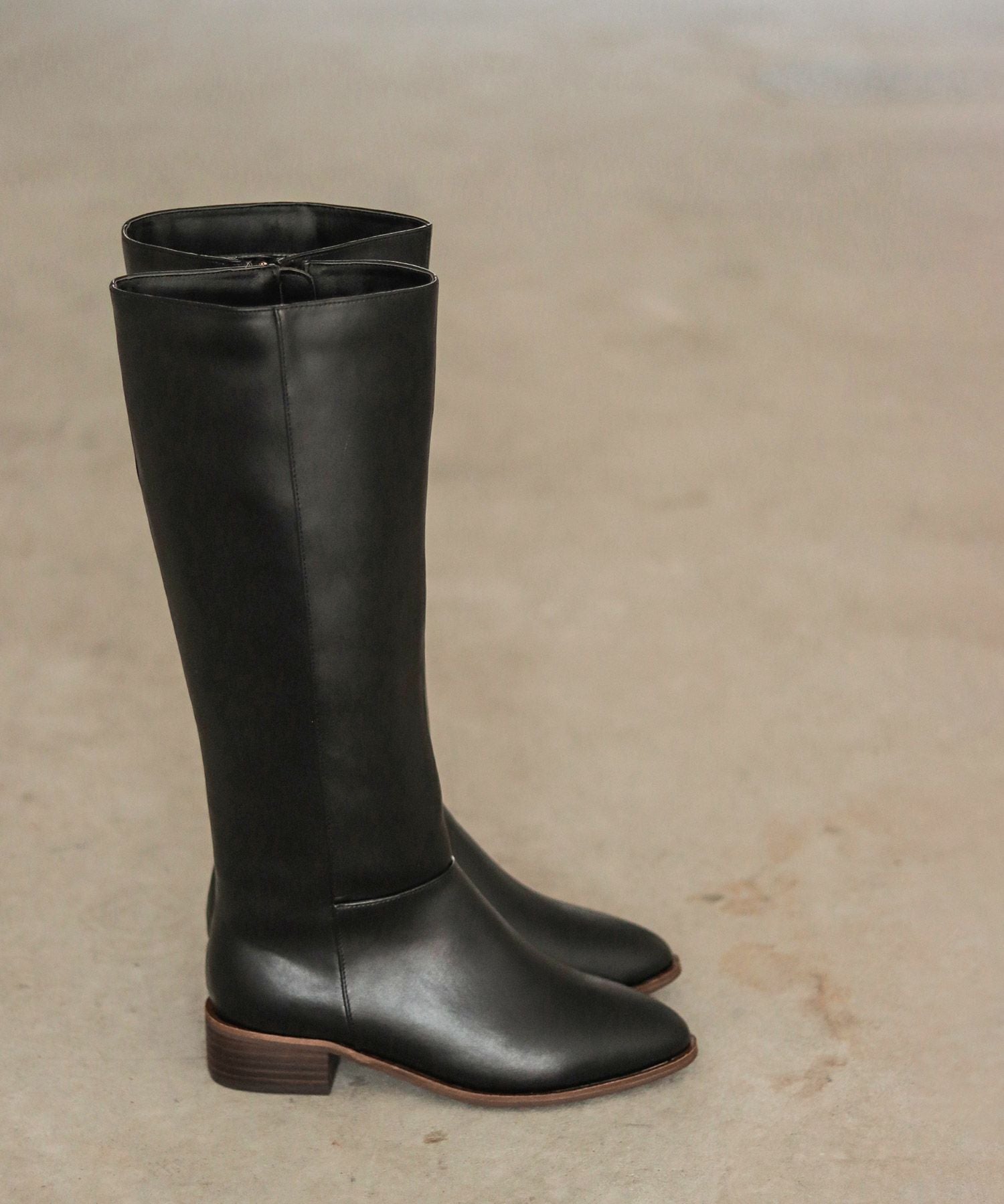 ウッドヒールのジョッパーズロングブーツ