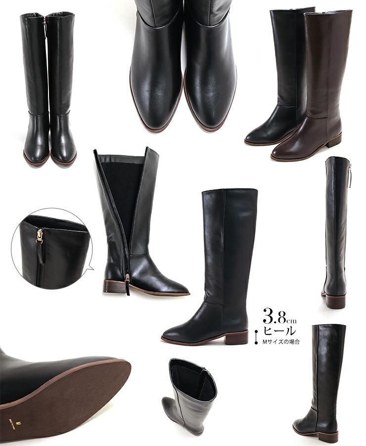 ウッドヒールのジョッパーズロングブーツ | SESTO(セスト)|レディース