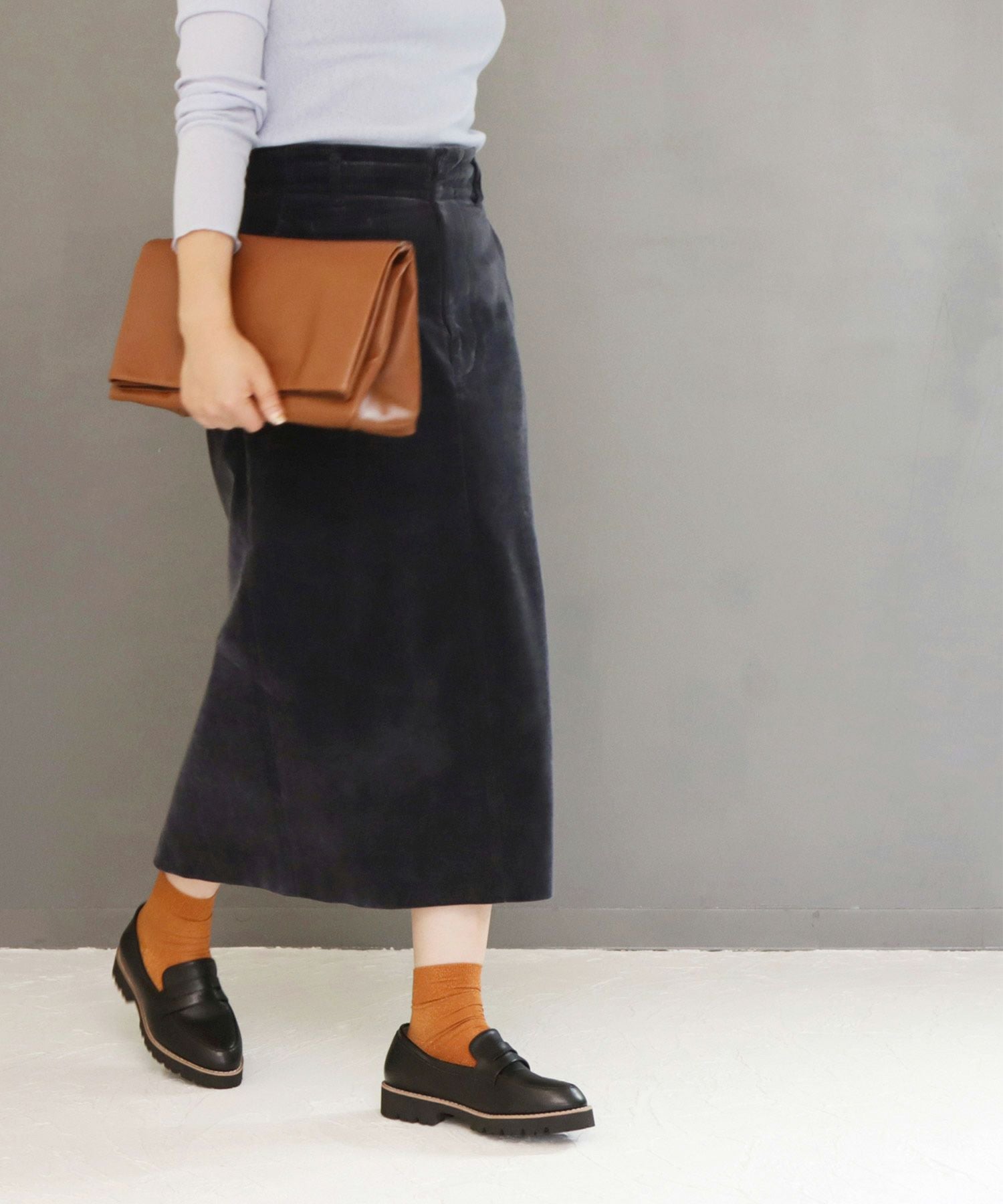 【4E幅広・大きいサイズ】厚底ローファー ▲返品不可