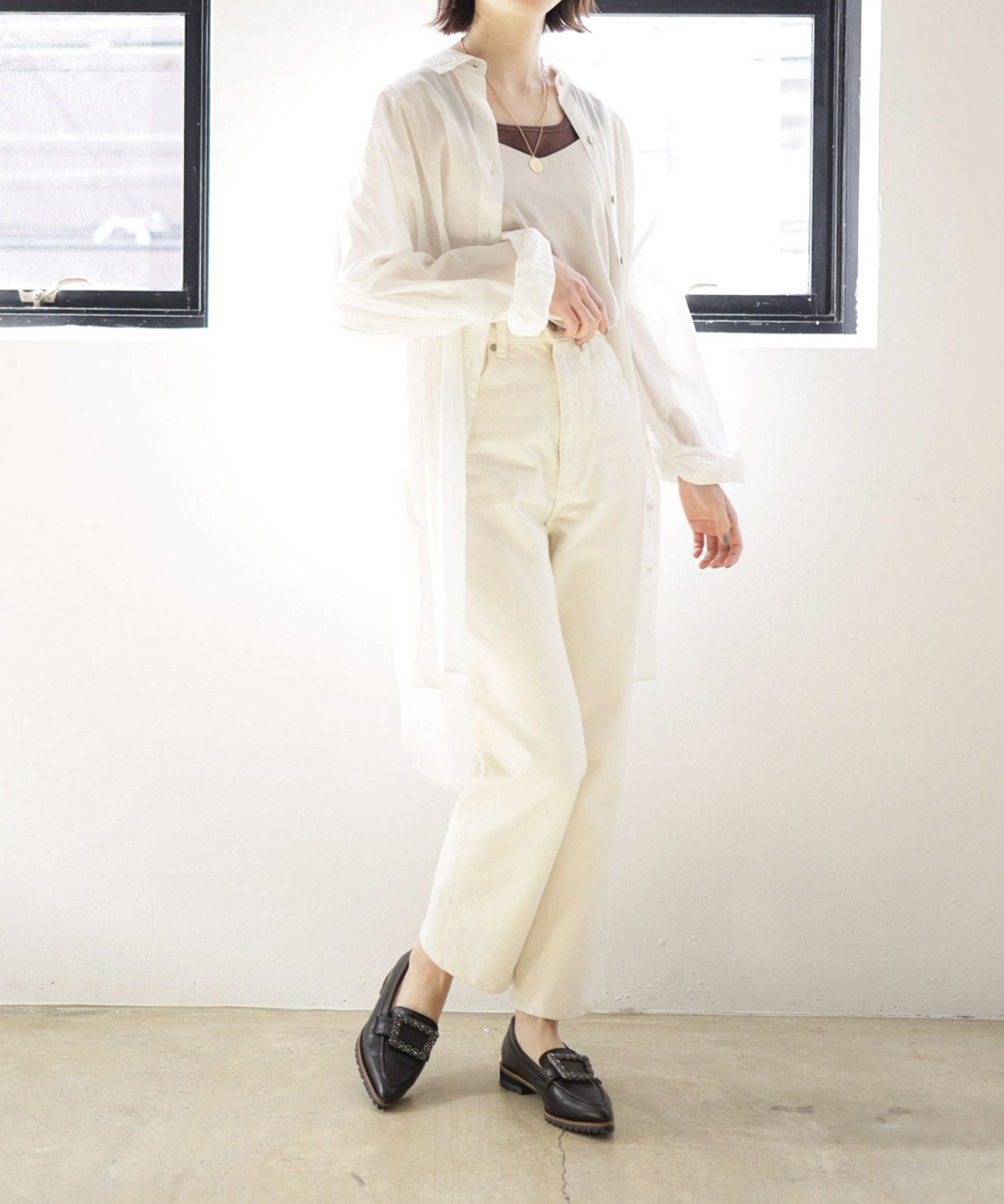 ビジューモチーフ付きトラックソールローファーパンプス【公式ショップ・ZOZOTOWN・amazon限定販売アイテム】