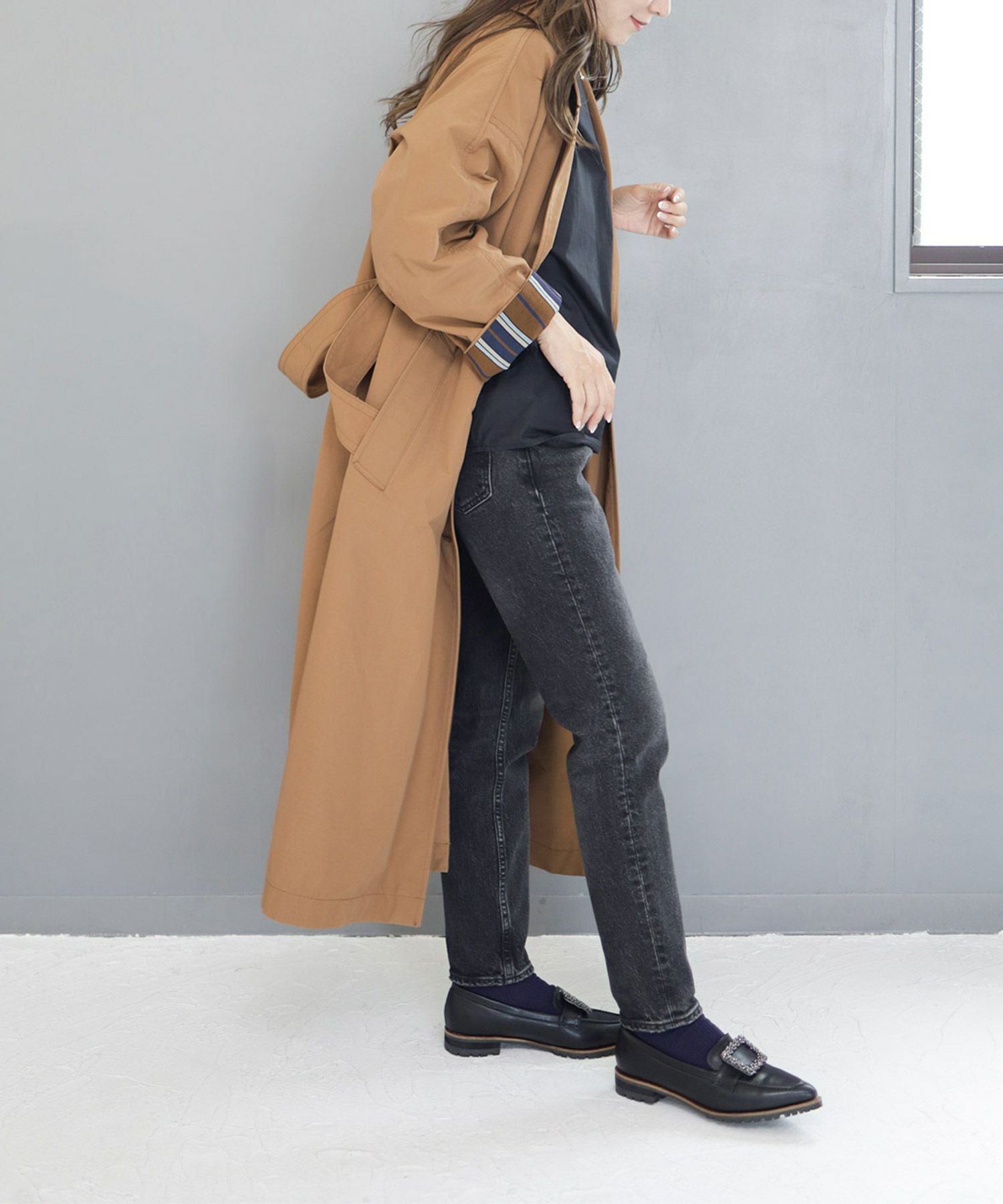 ビジューモチーフ付きトラックソールローファーパンプス【公式ショップ・ZOZOTOWN・amazon限定販売アイテム】