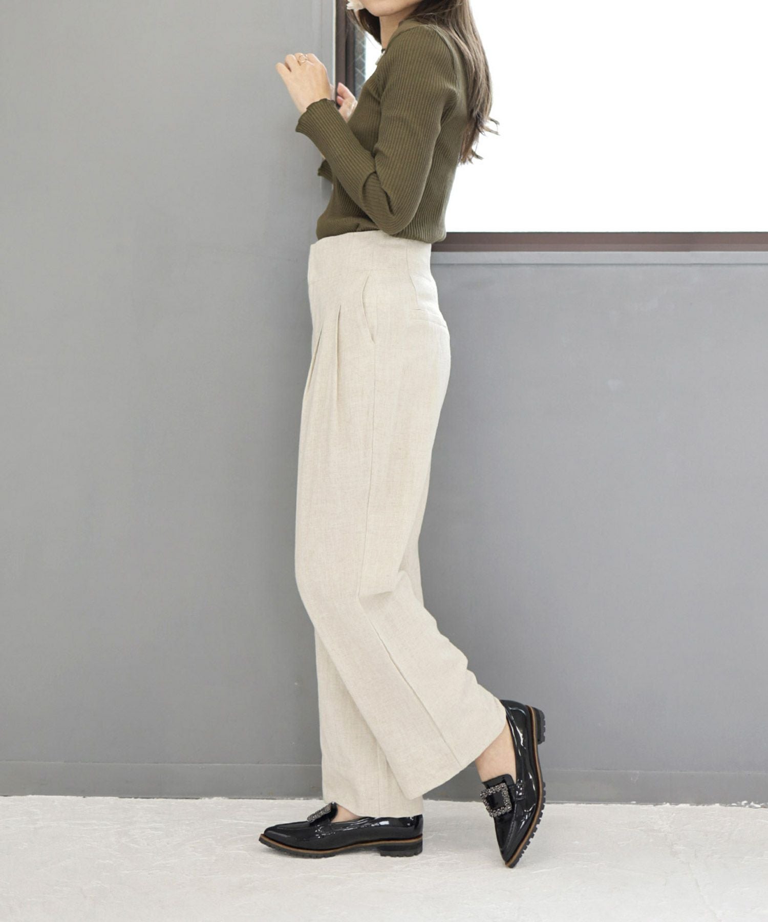 ビジューモチーフ付きトラックソールローファーパンプス【公式ショップ・ZOZOTOWN・amazon限定販売アイテム】