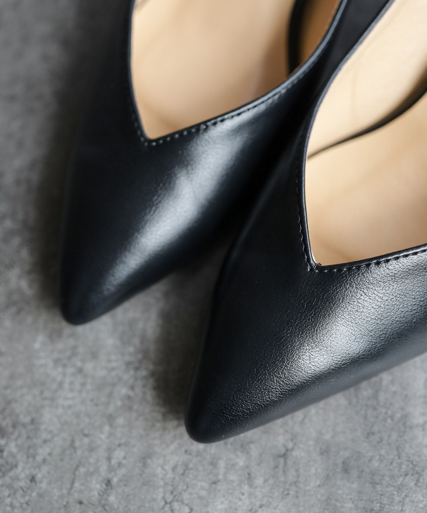 5cmヒールポインテッドトゥメリージェーンミュールサンダル Newカラー