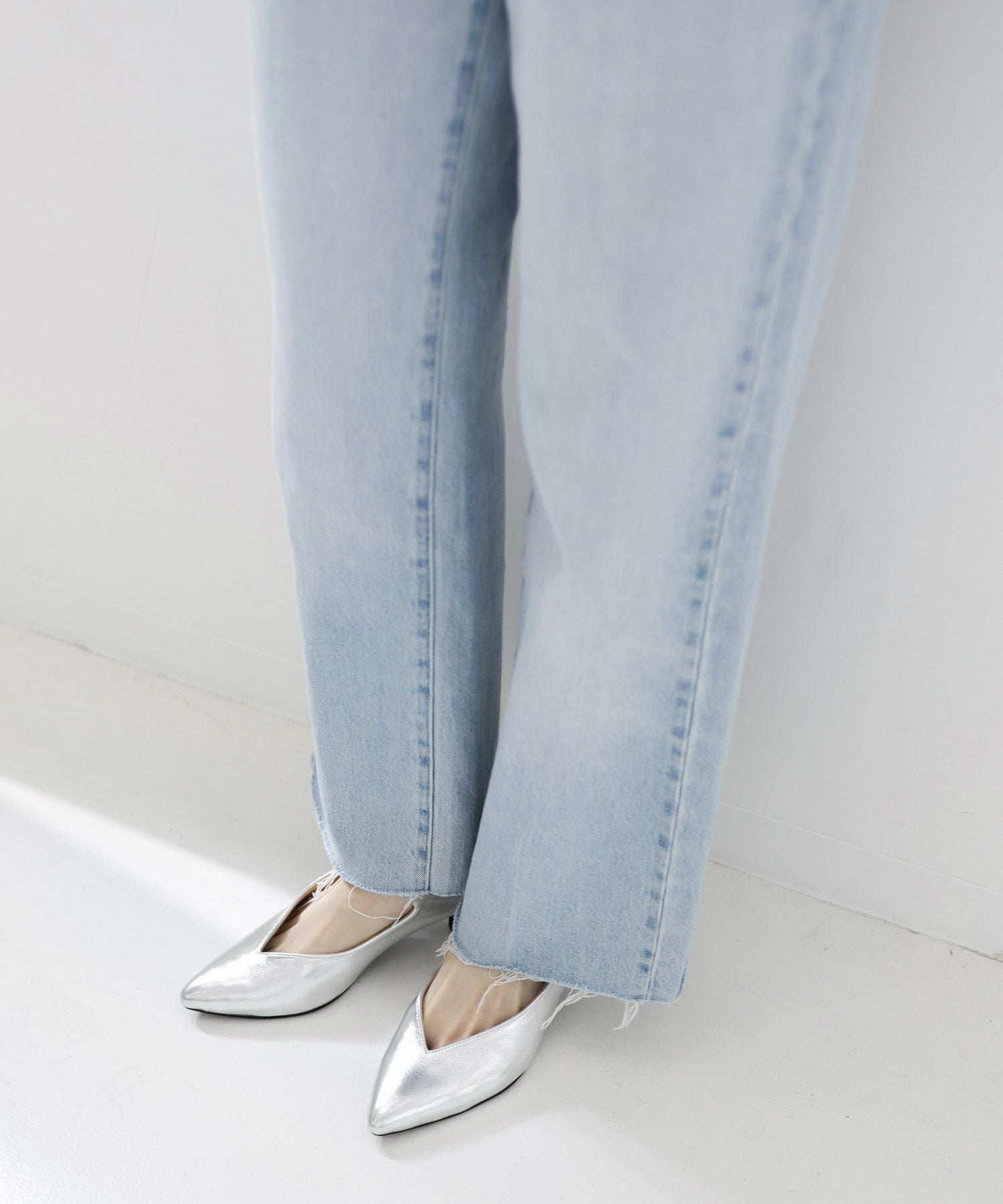 5cmヒールポインテッドトゥメリージェーンミュールサンダル Newカラー