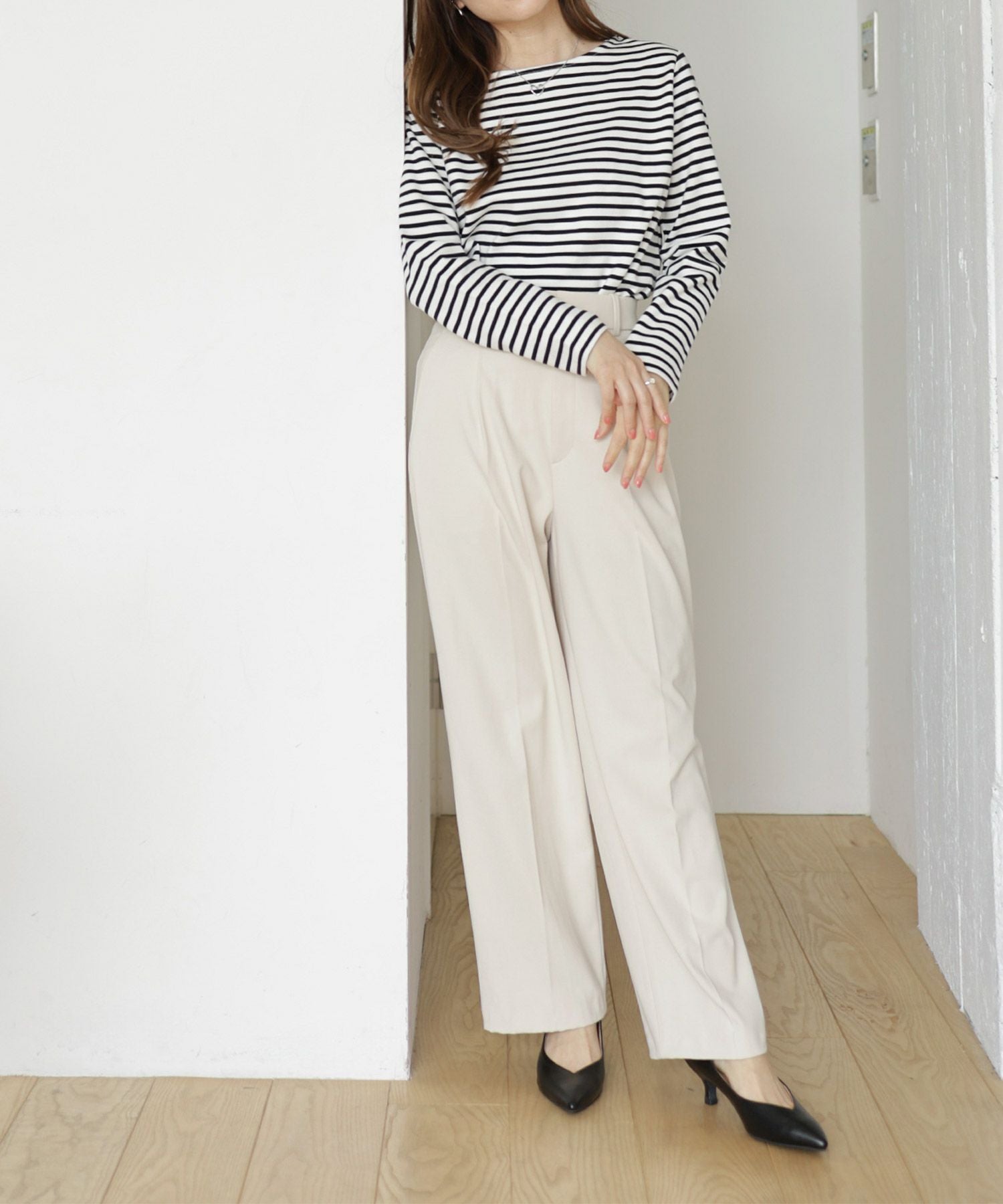 5cmヒールポインテッドトゥメリージェーンミュールサンダル Newカラー