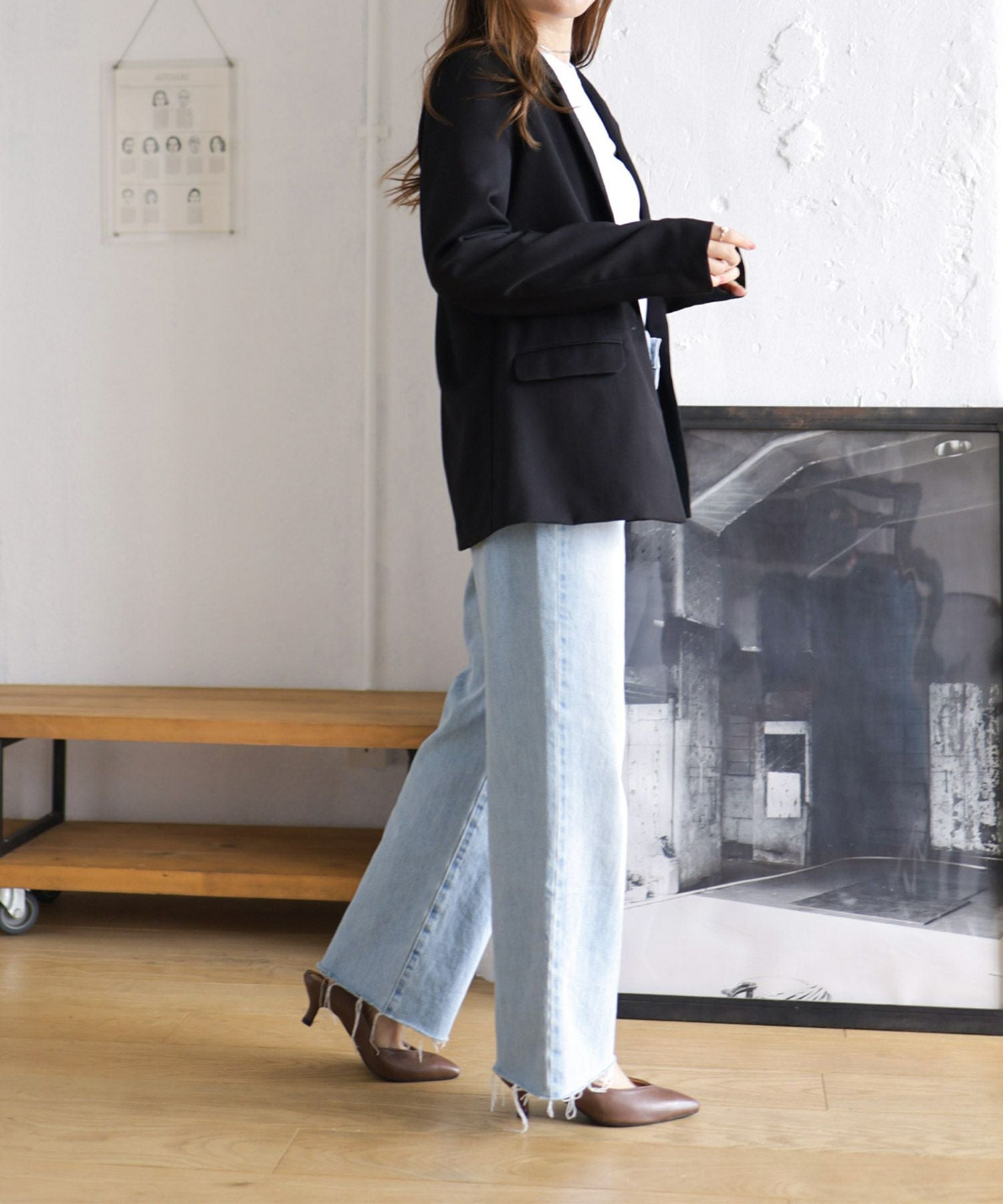 5cmヒールポインテッドトゥメリージェーンミュールサンダル Newカラー