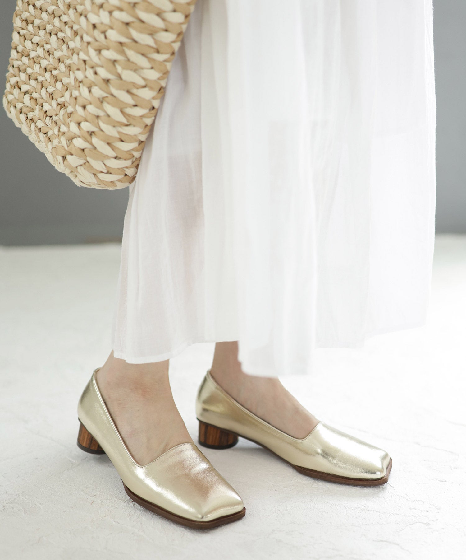 nekoミミトゥのサークルウッド巻きヒールパンプス【公式ショップ・ZOZOTOWN限定販売アイテム】▲返品交換不可