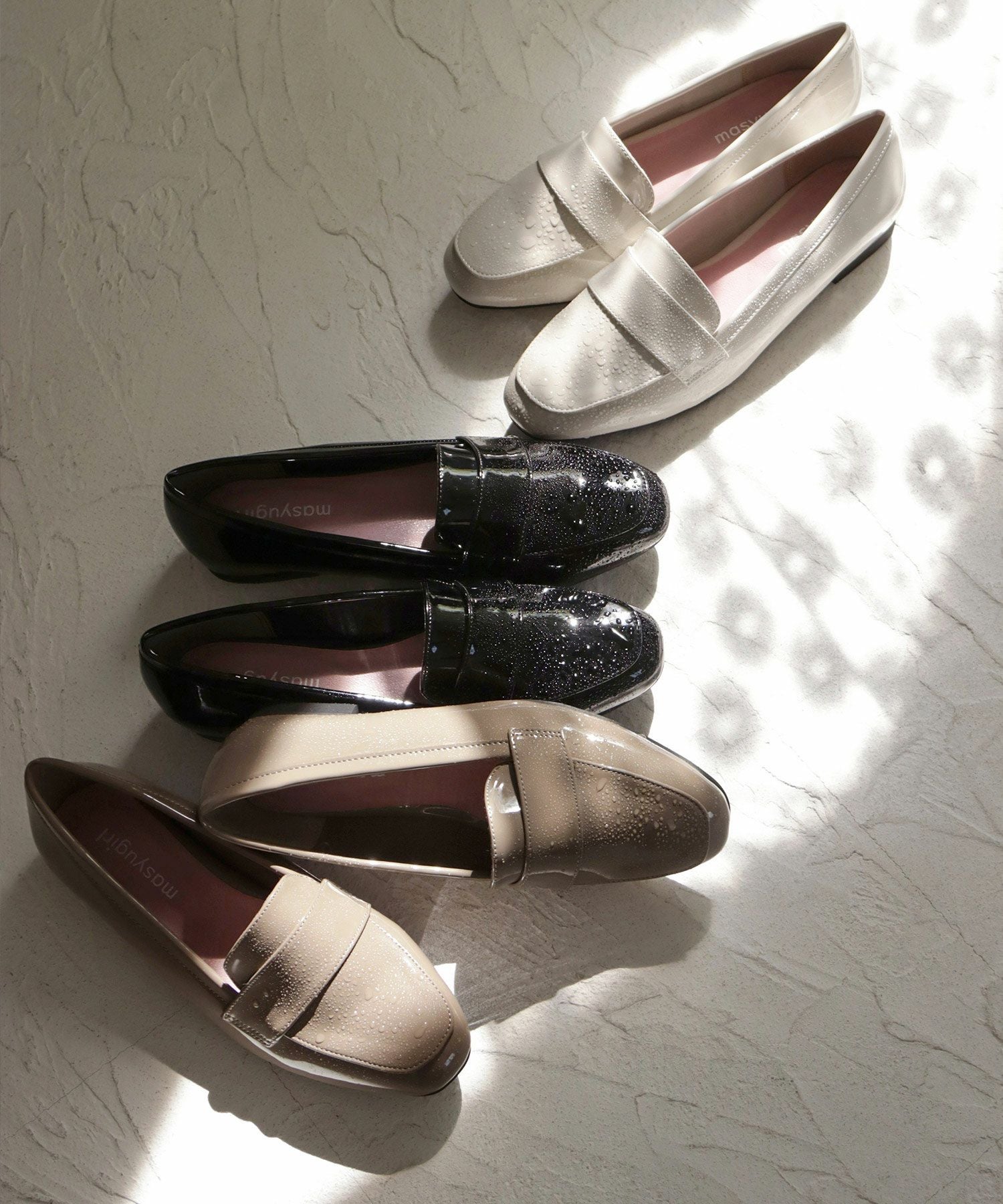 【4E幅広・大きいサイズ・晴雨兼用】スクエアトゥマニッシュローファー