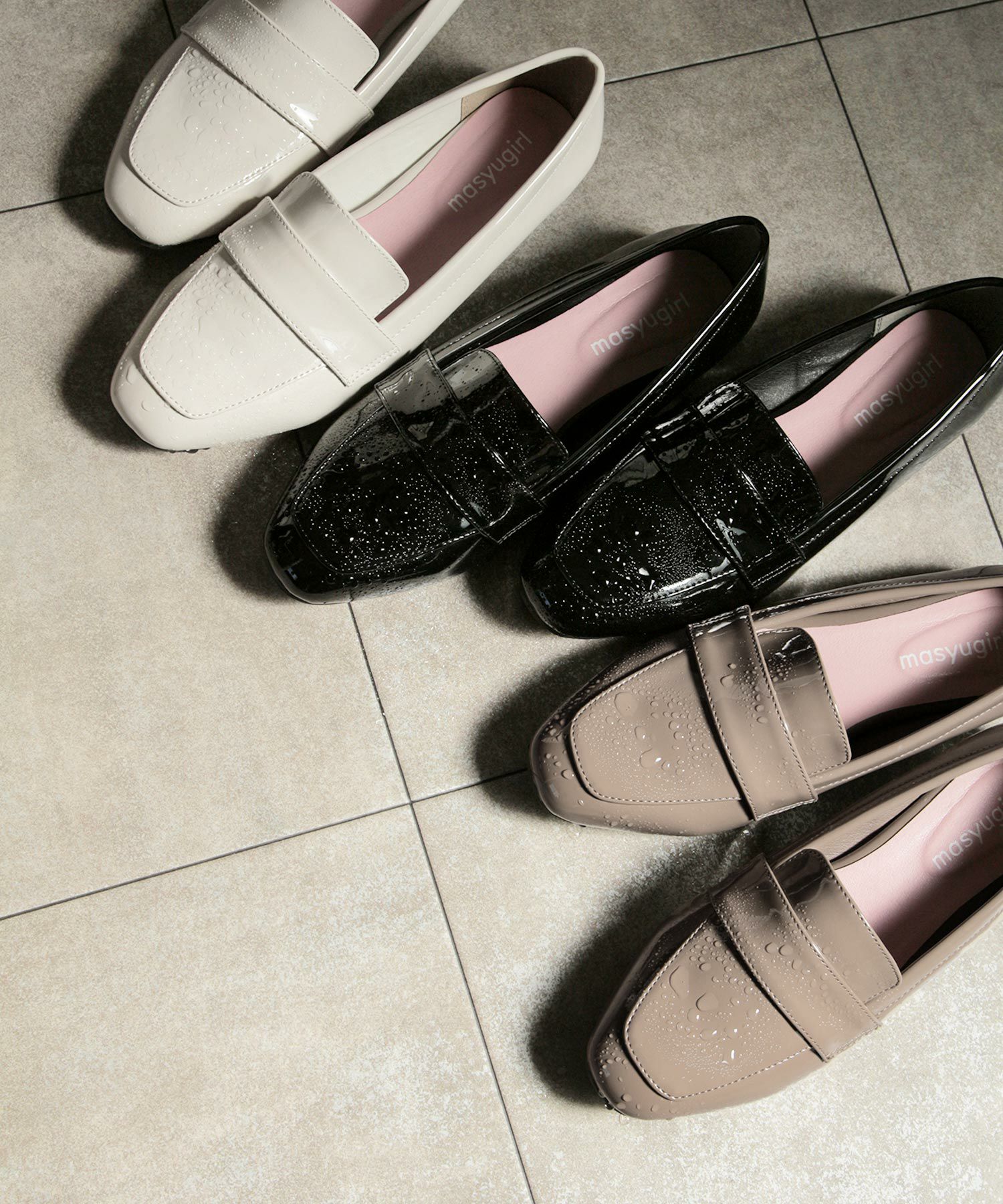 【4E幅広・大きいサイズ・晴雨兼用】スクエアトゥマニッシュローファー