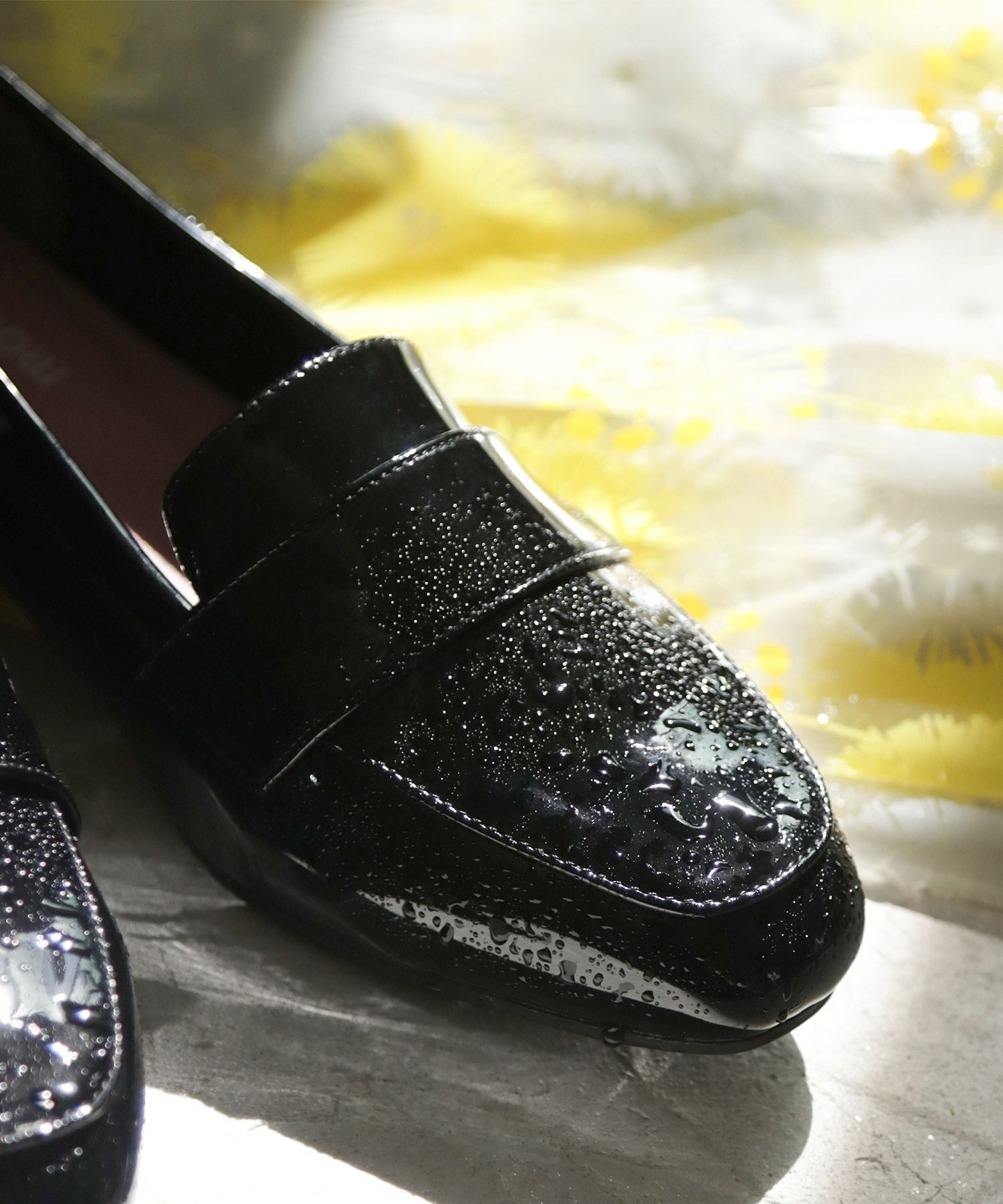 【4Ｅ幅広・大きいサイズ・晴雨兼用】スクエアトゥマニッシュローファー