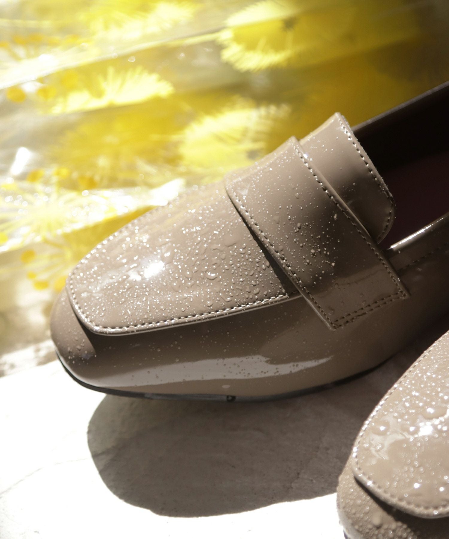 【4Ｅ幅広・大きいサイズ・晴雨兼用】スクエアトゥマニッシュローファー