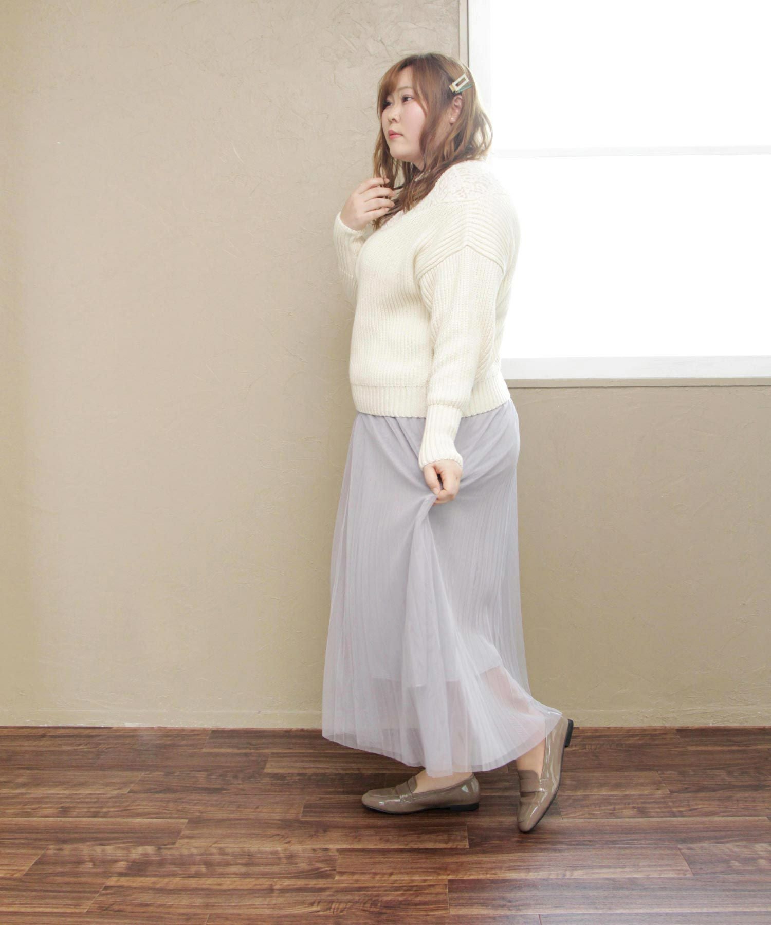 【4Ｅ幅広・大きいサイズ・晴雨兼用】スクエアトゥマニッシュローファー