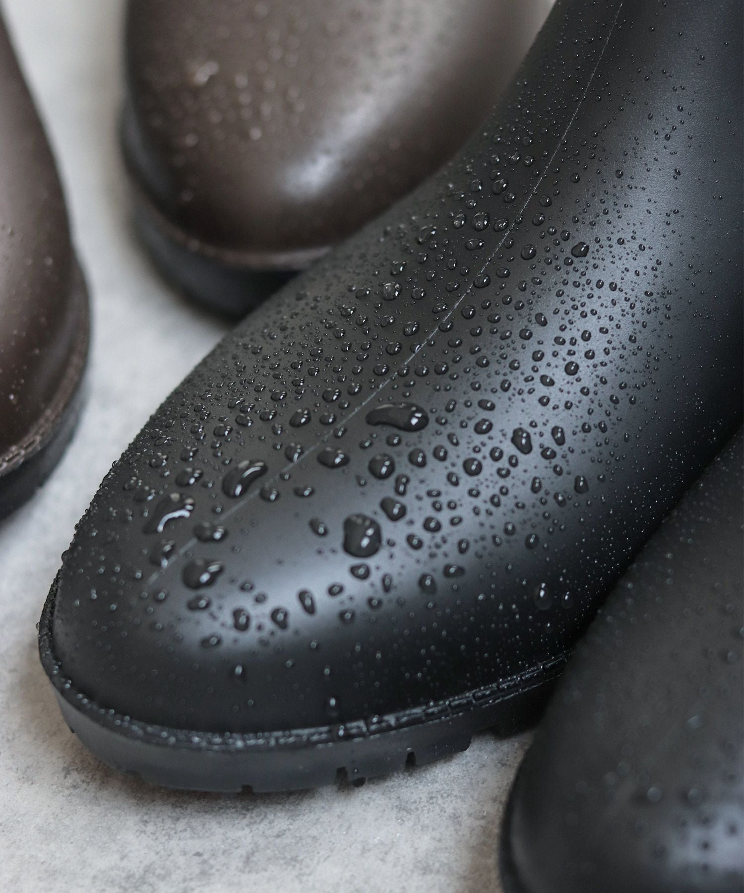 防水サイドゴアレインブーツ