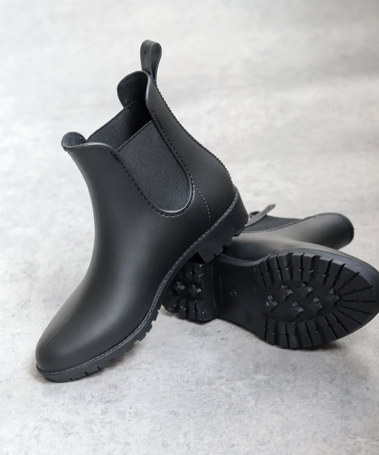 防水サイドゴアレインブーツ