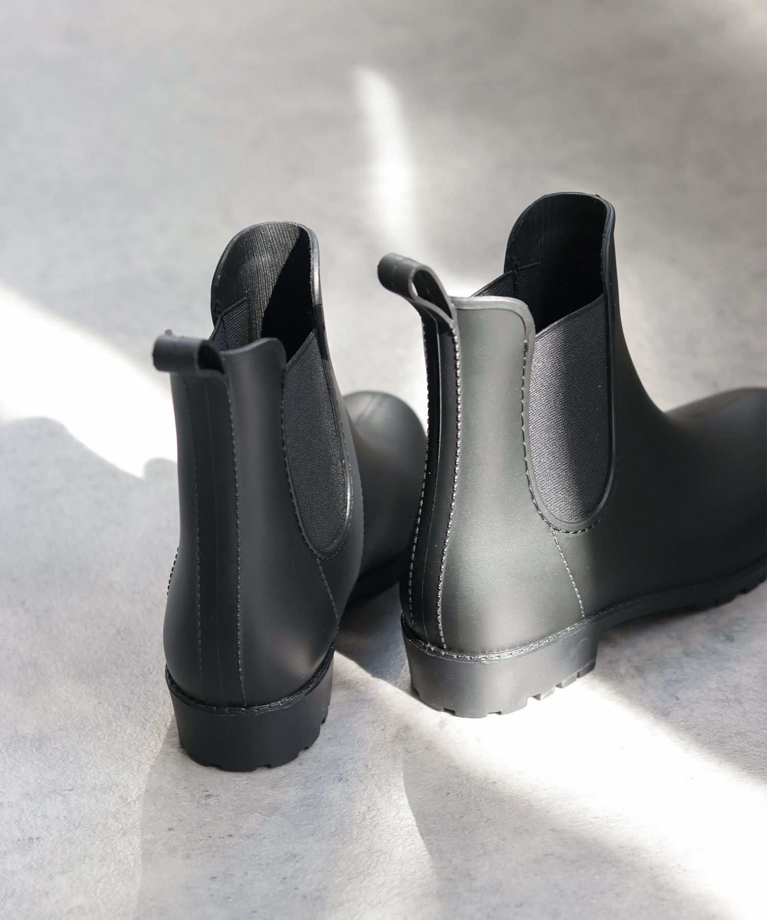 防水サイドゴアレインブーツ