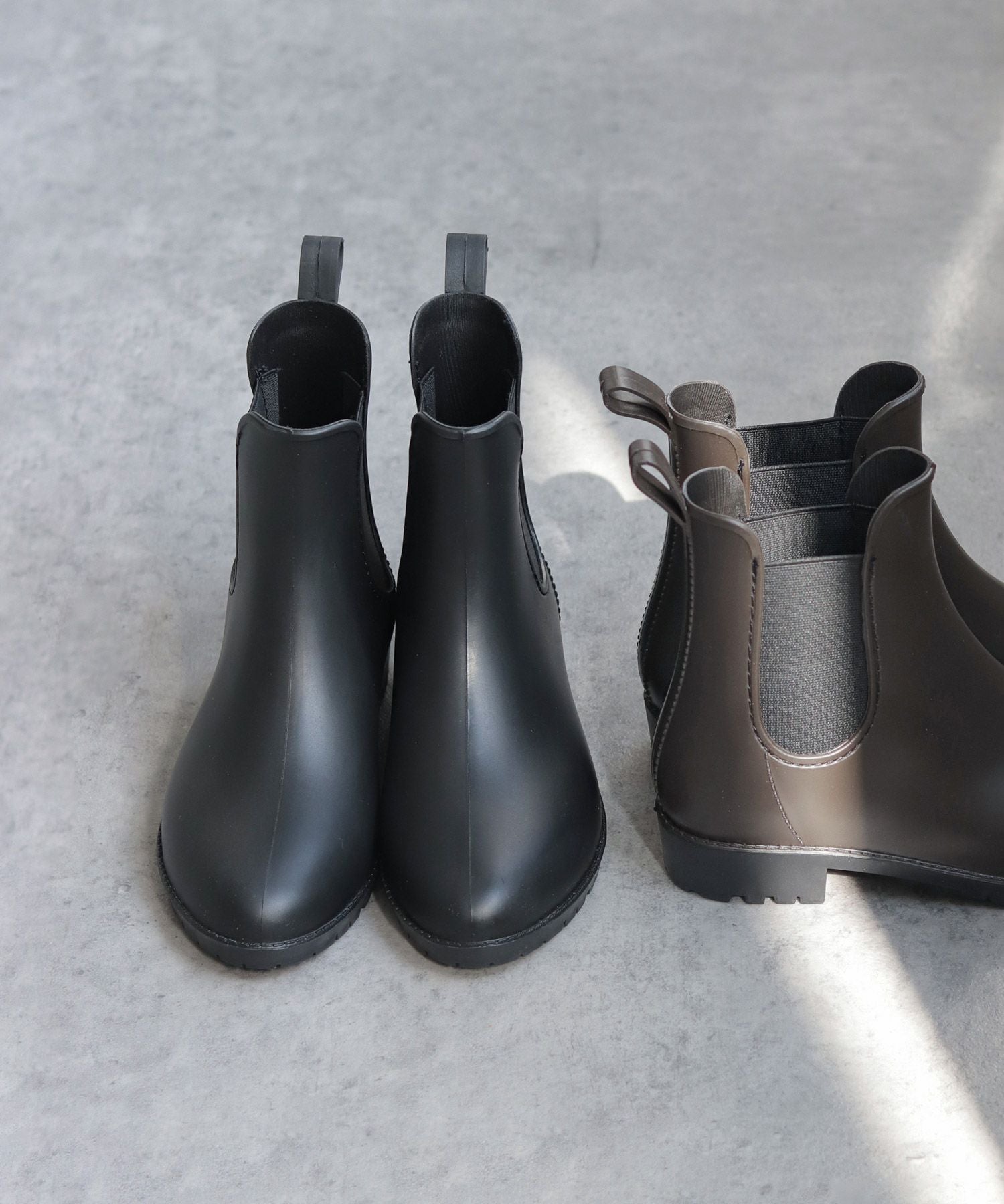 防水サイドゴアレインブーツ