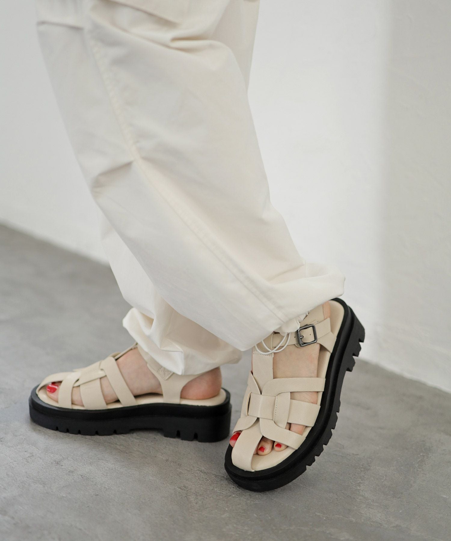 厚底ボリュームソールグルカサンダル△返品交換不可 | SESTO(セスト