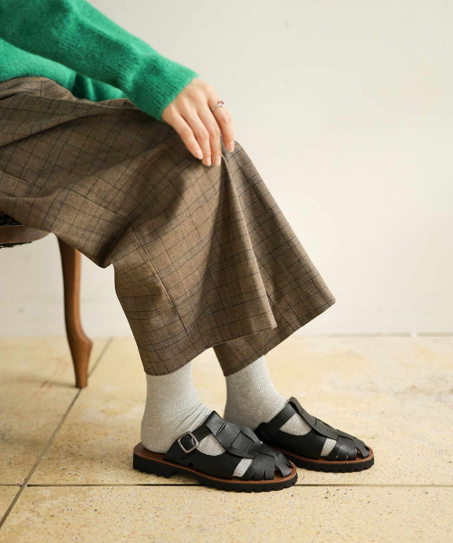 軽量EVAタンクソールのグルカスリッパサンダル▲返品交換不可